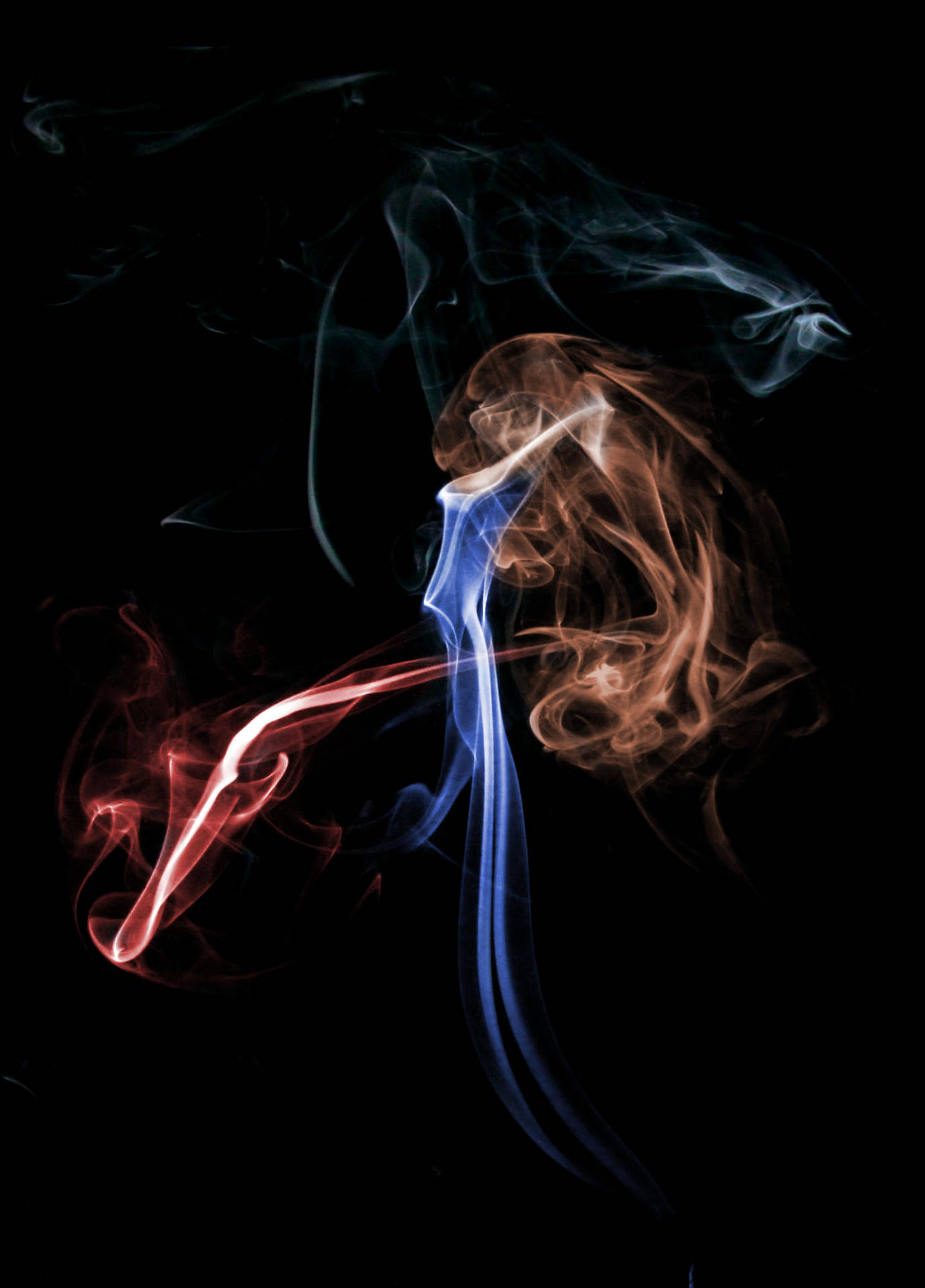 Multi-colored Smoke Art Background