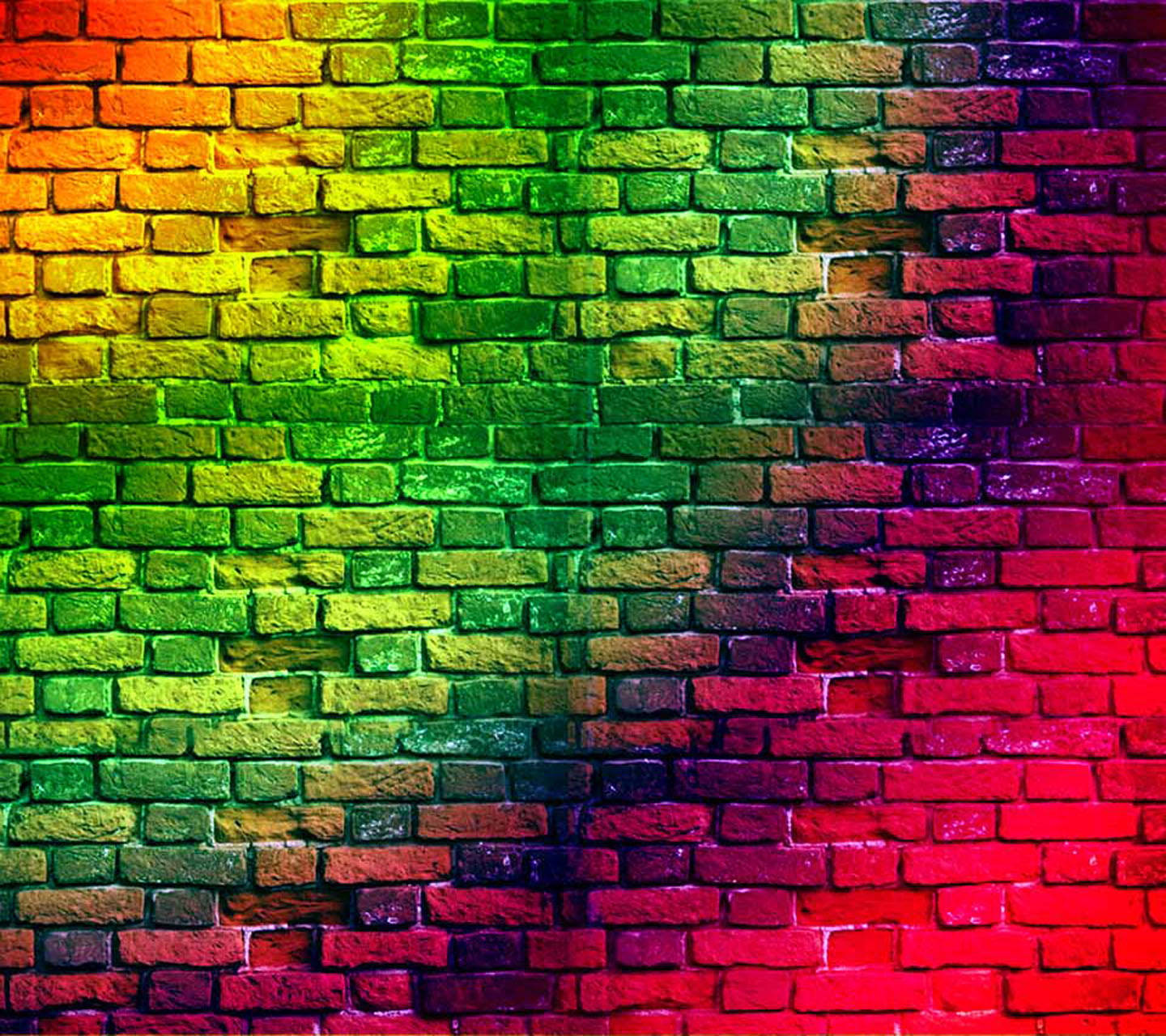 Multicolor Brick Wall Background