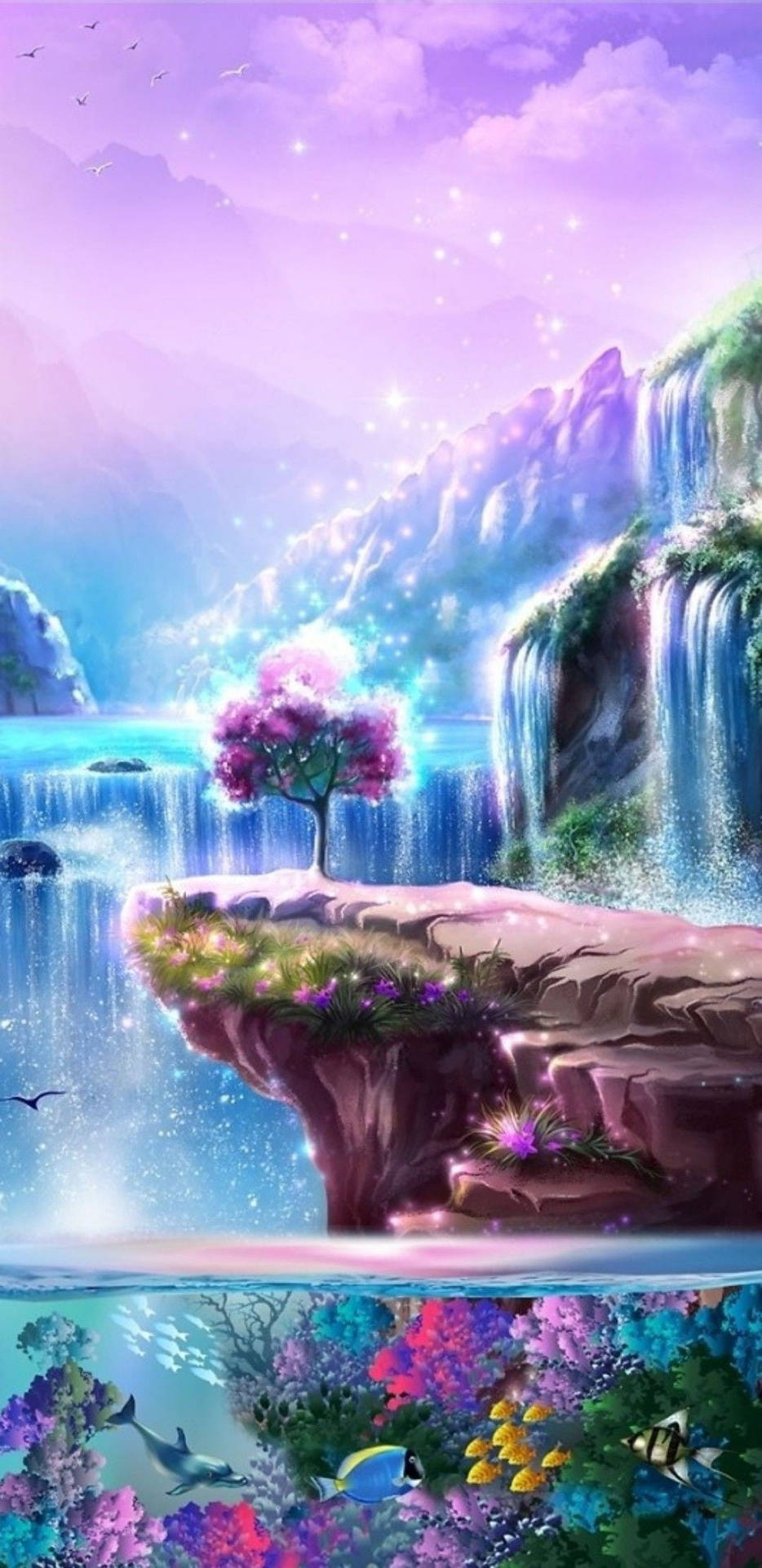 Multicolor Fantasy Land Background