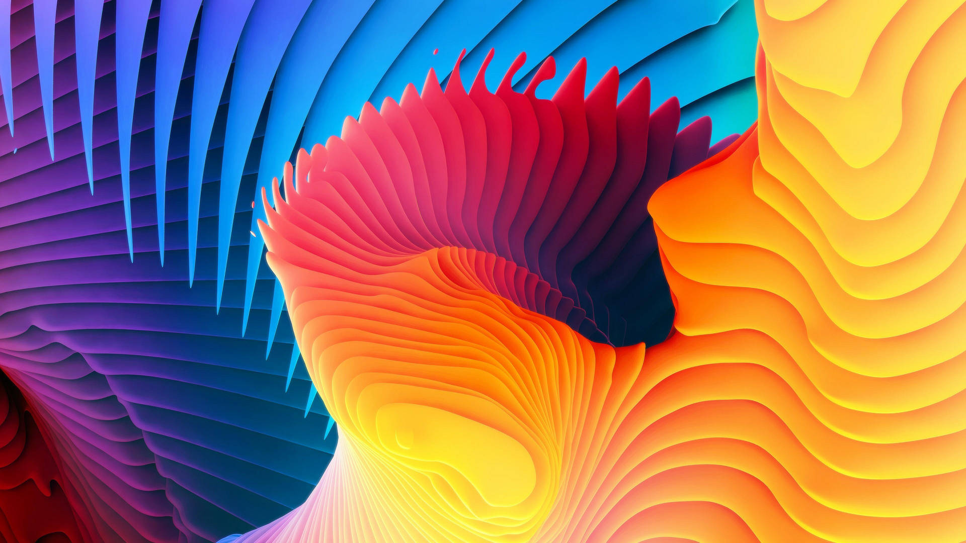 Multicolor Spiral Background