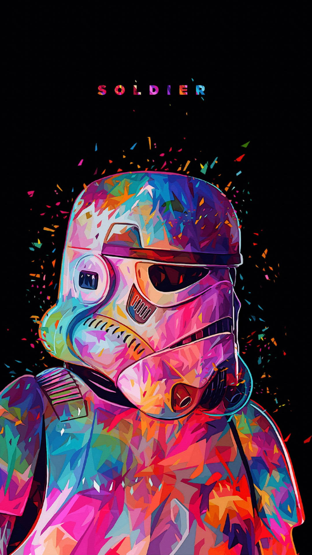 Multicolor Stormtrooper Background