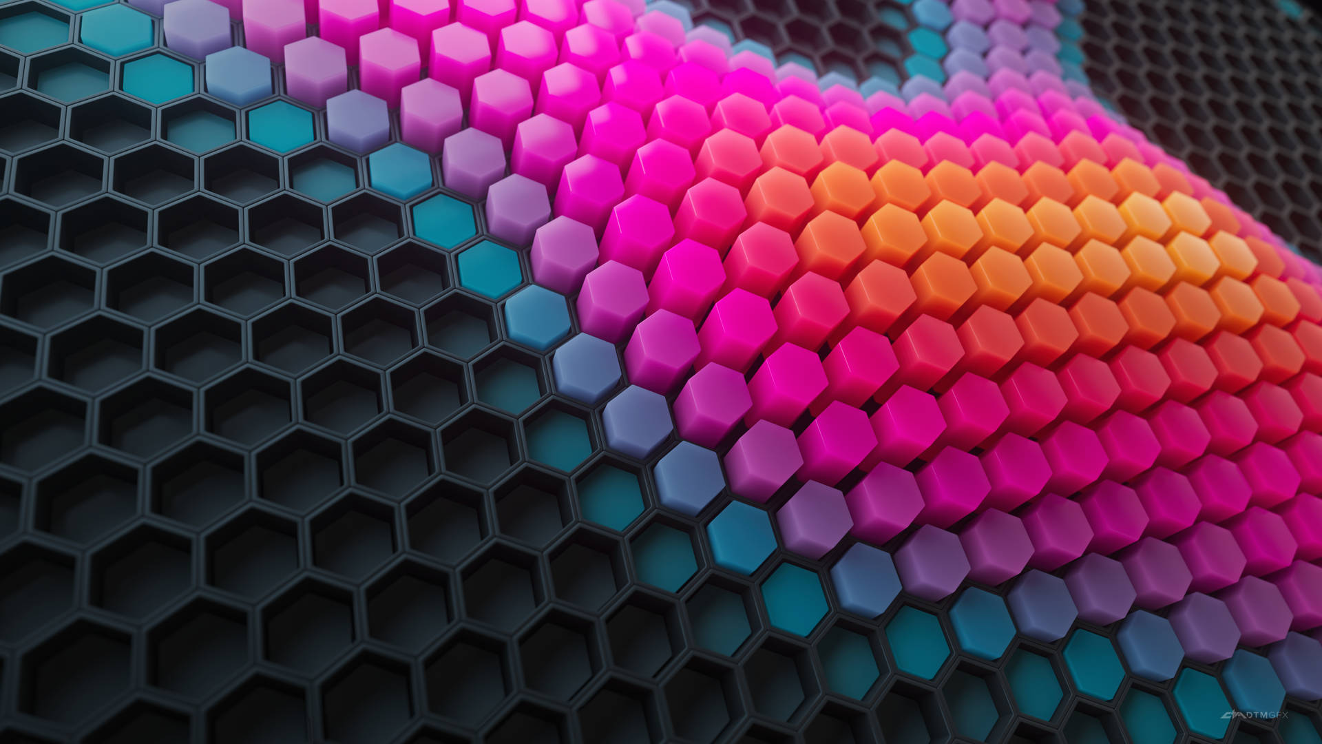 Multicolored 4d Ultra Hd Honeycomb