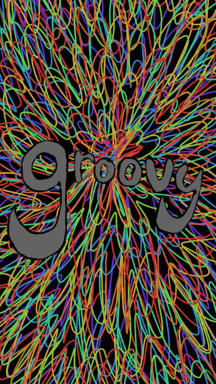 Multicolored Abstract Groovy Digital Illustration