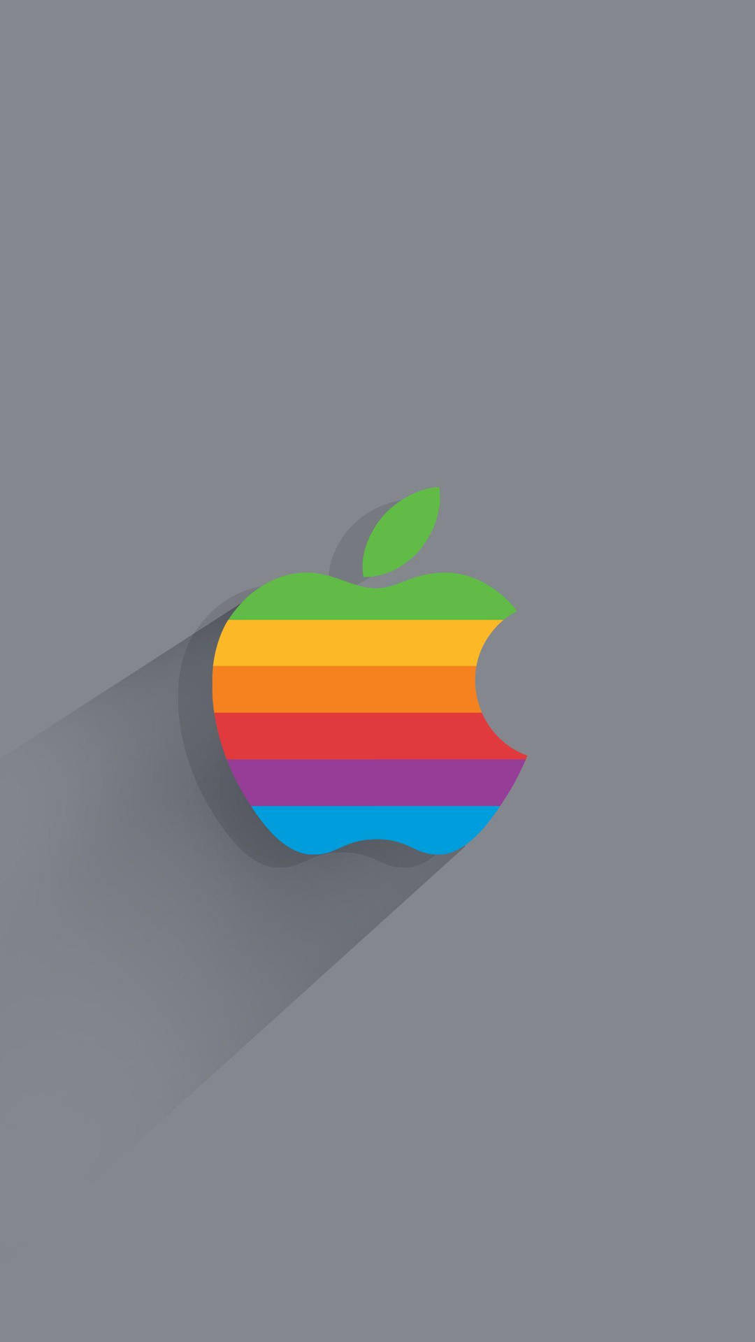 Multicolored Apple Logo Iphone Background