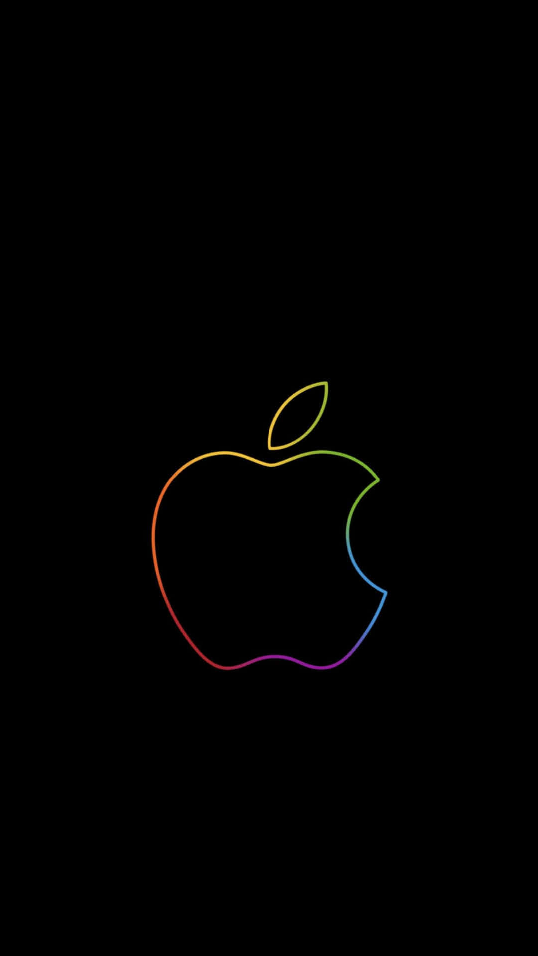 Multicolored Apple Logo Iphone Xs Background