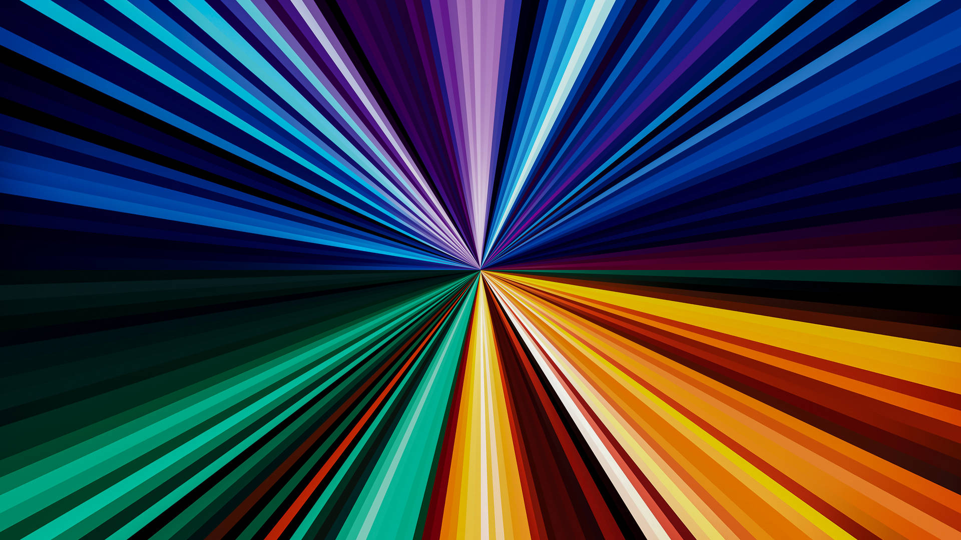 Multicolored Burst Star Psychedelic 4k Background