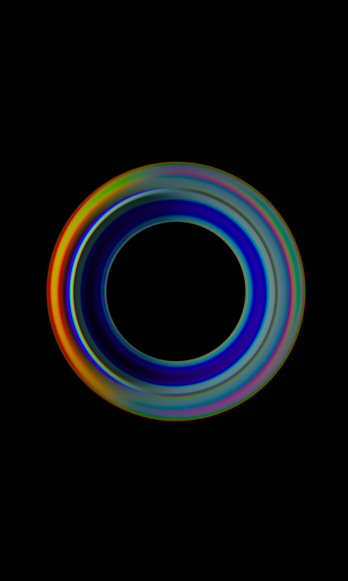 Multicolored Circle Mobile 3d Background