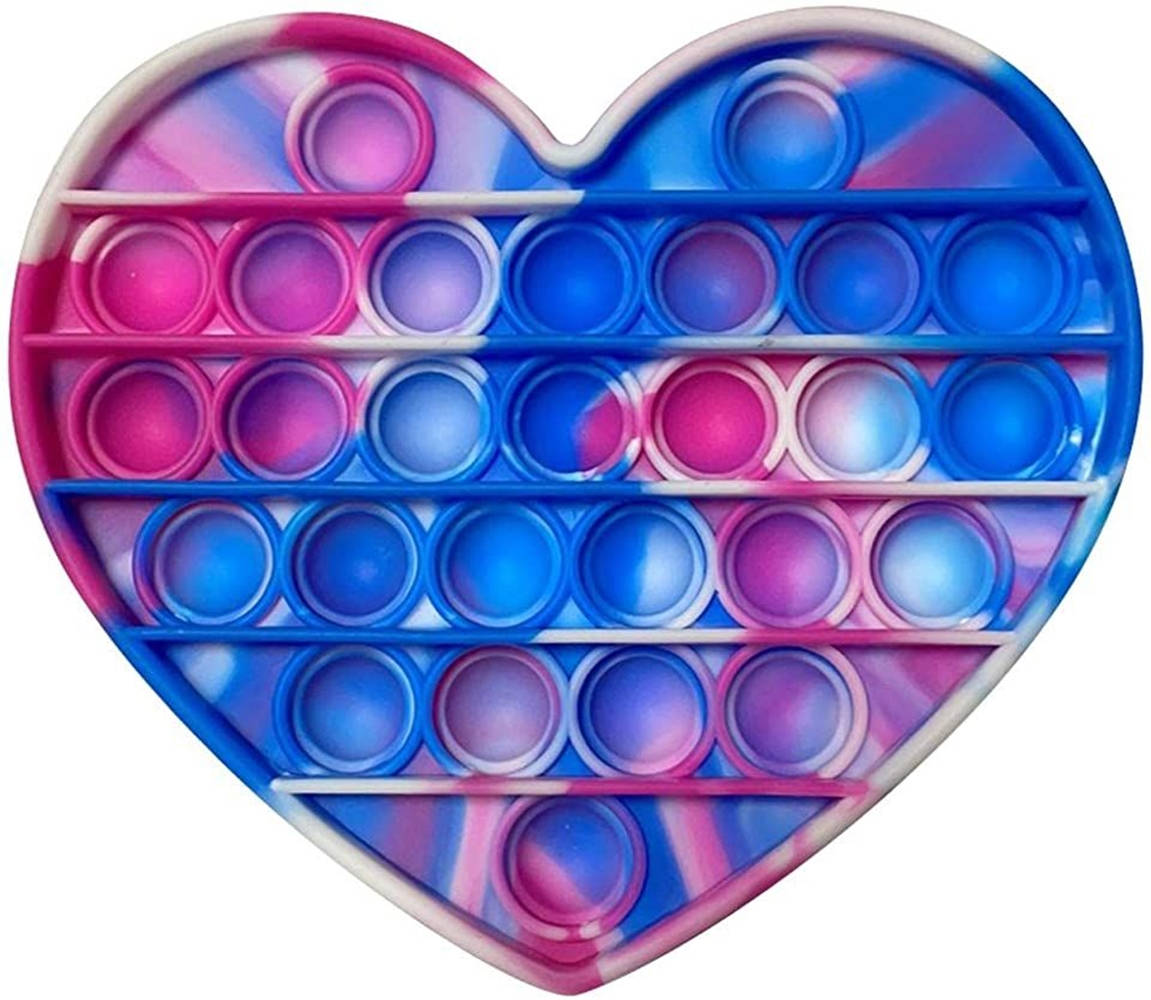 Multicolored Heart Pop It Background