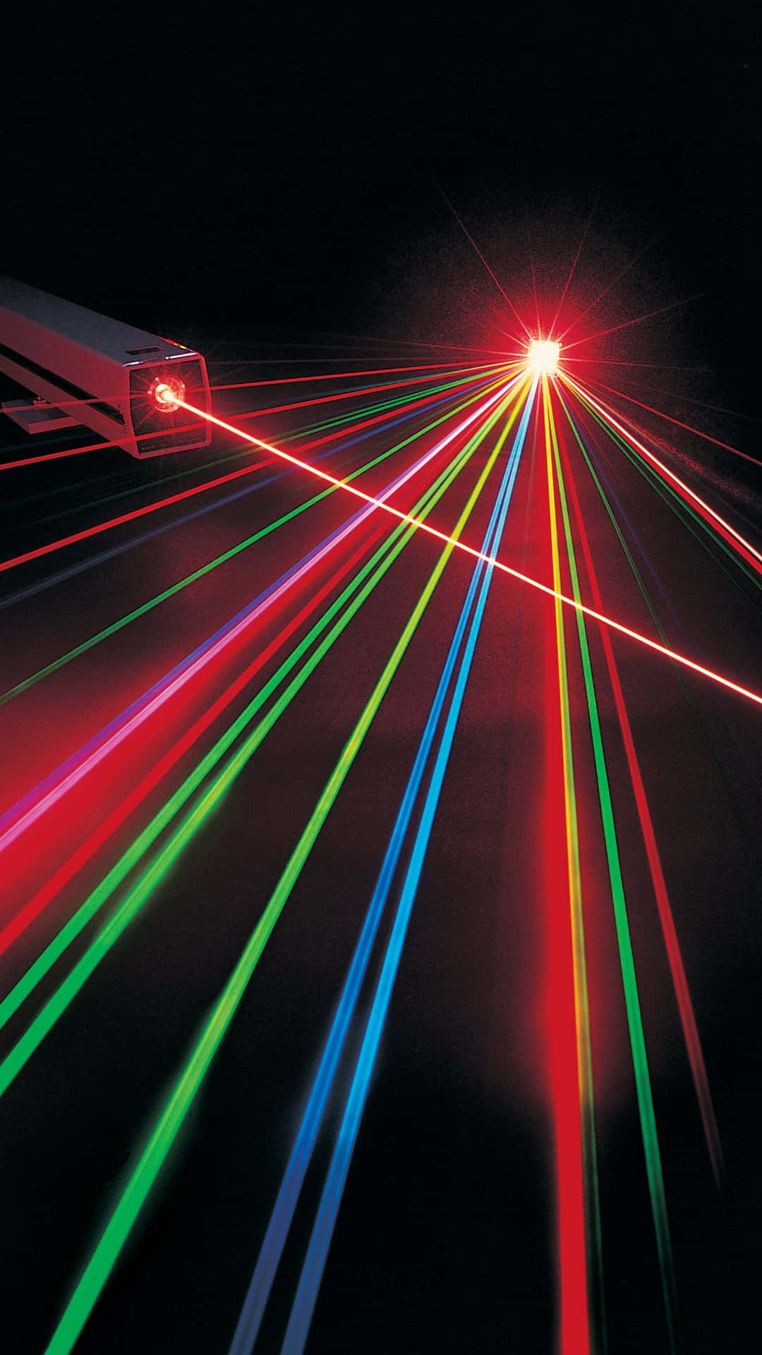 Multicolored Laser Beams Display Background