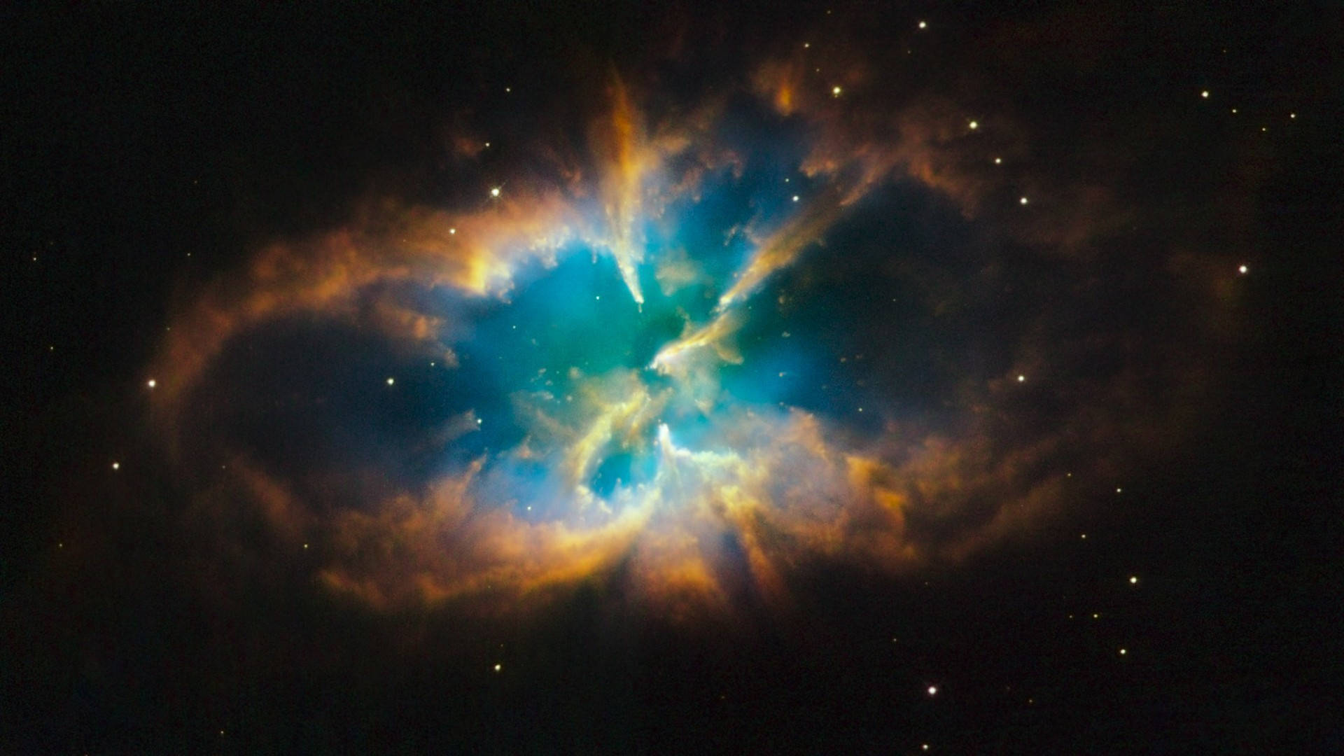 Multicolored Nebula In Universe Background