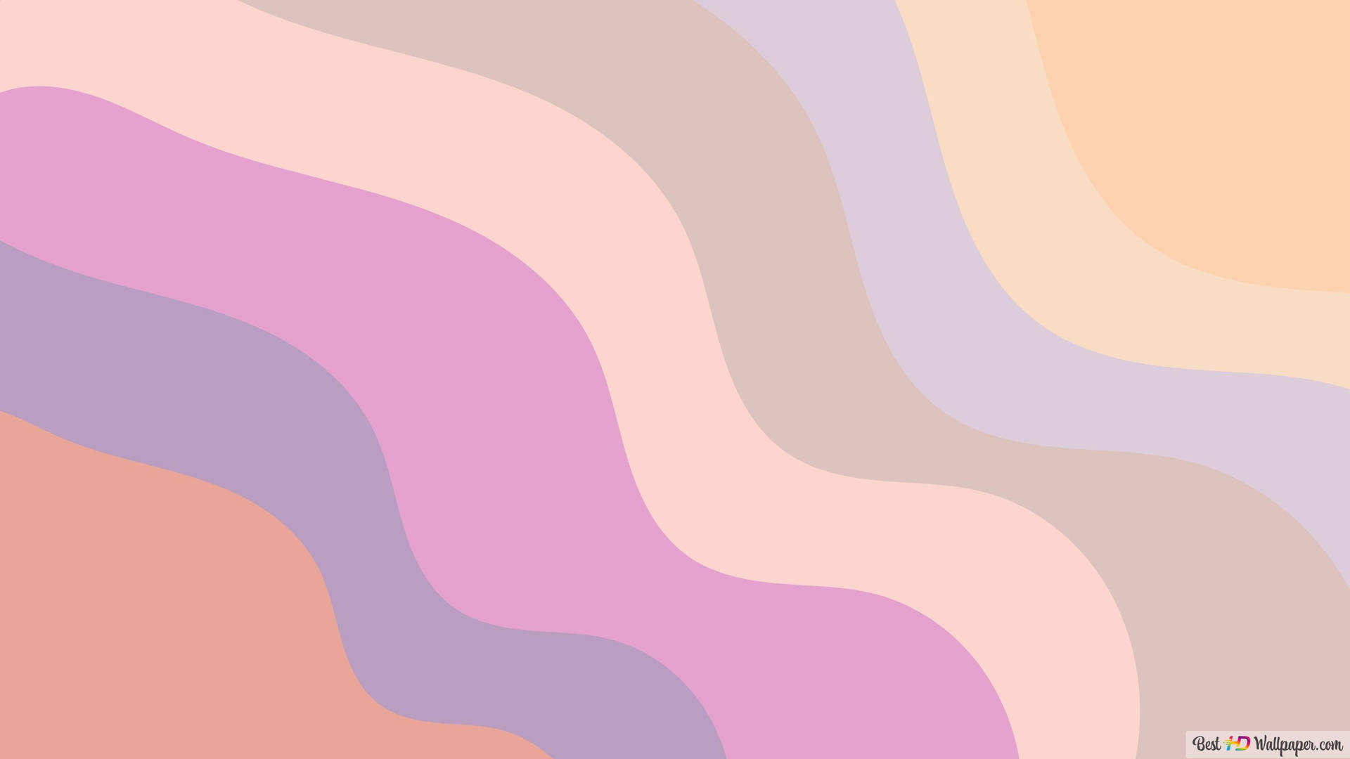 Multicolored Pastel Swirls Come Together To Create A Unique Abstract Artwork Background