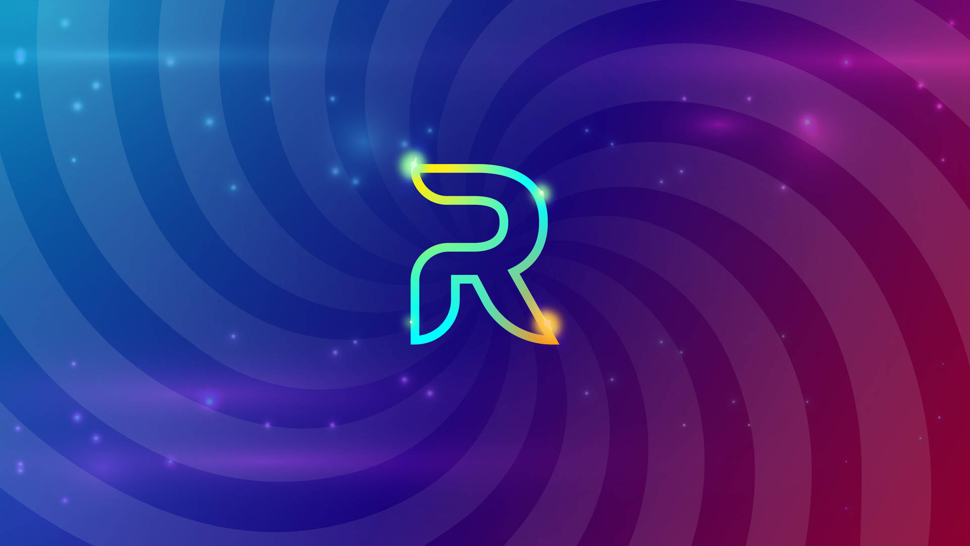 Multicolored R Alphabet Background