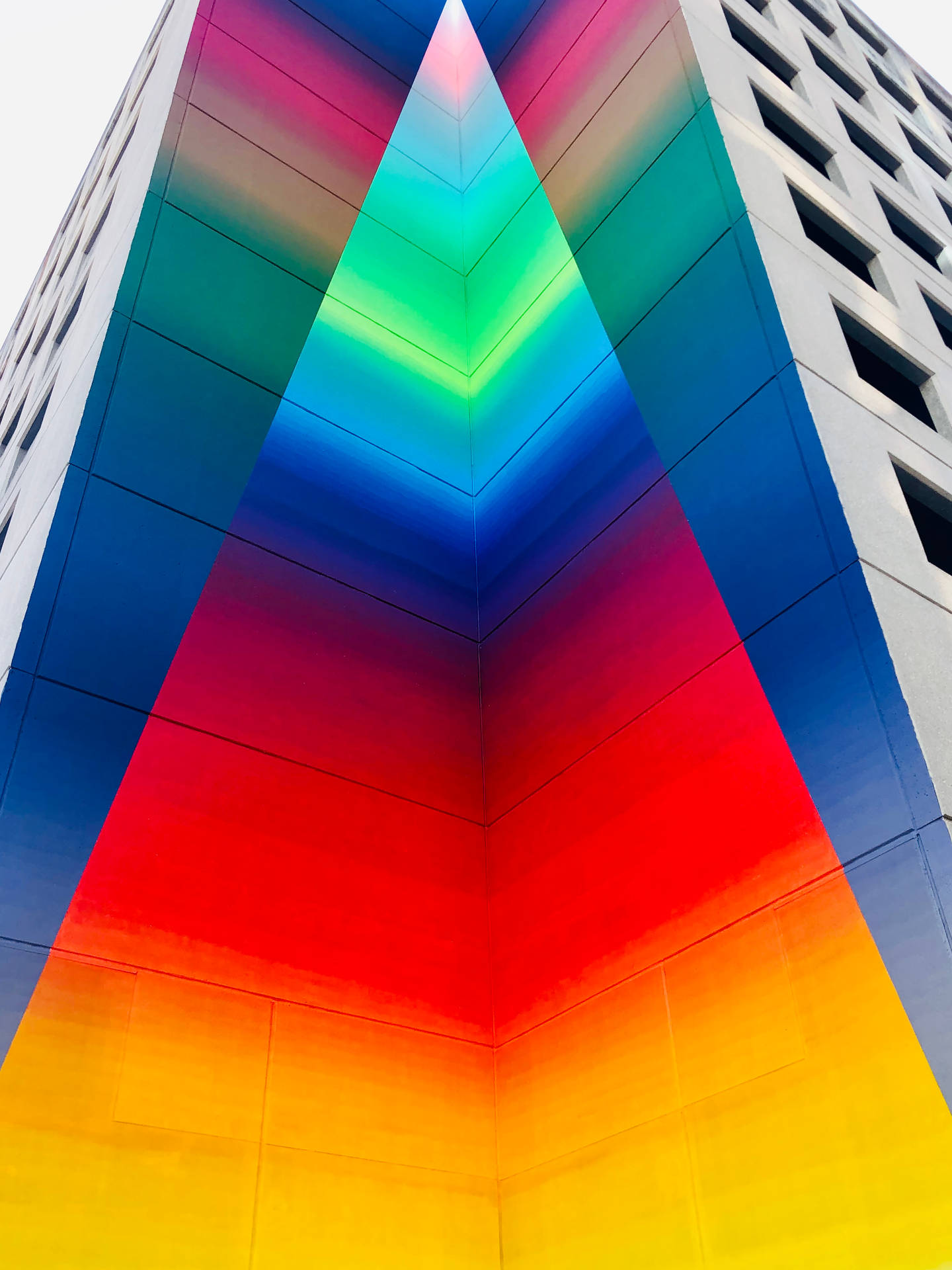 Multicolored Triangle Prism Background