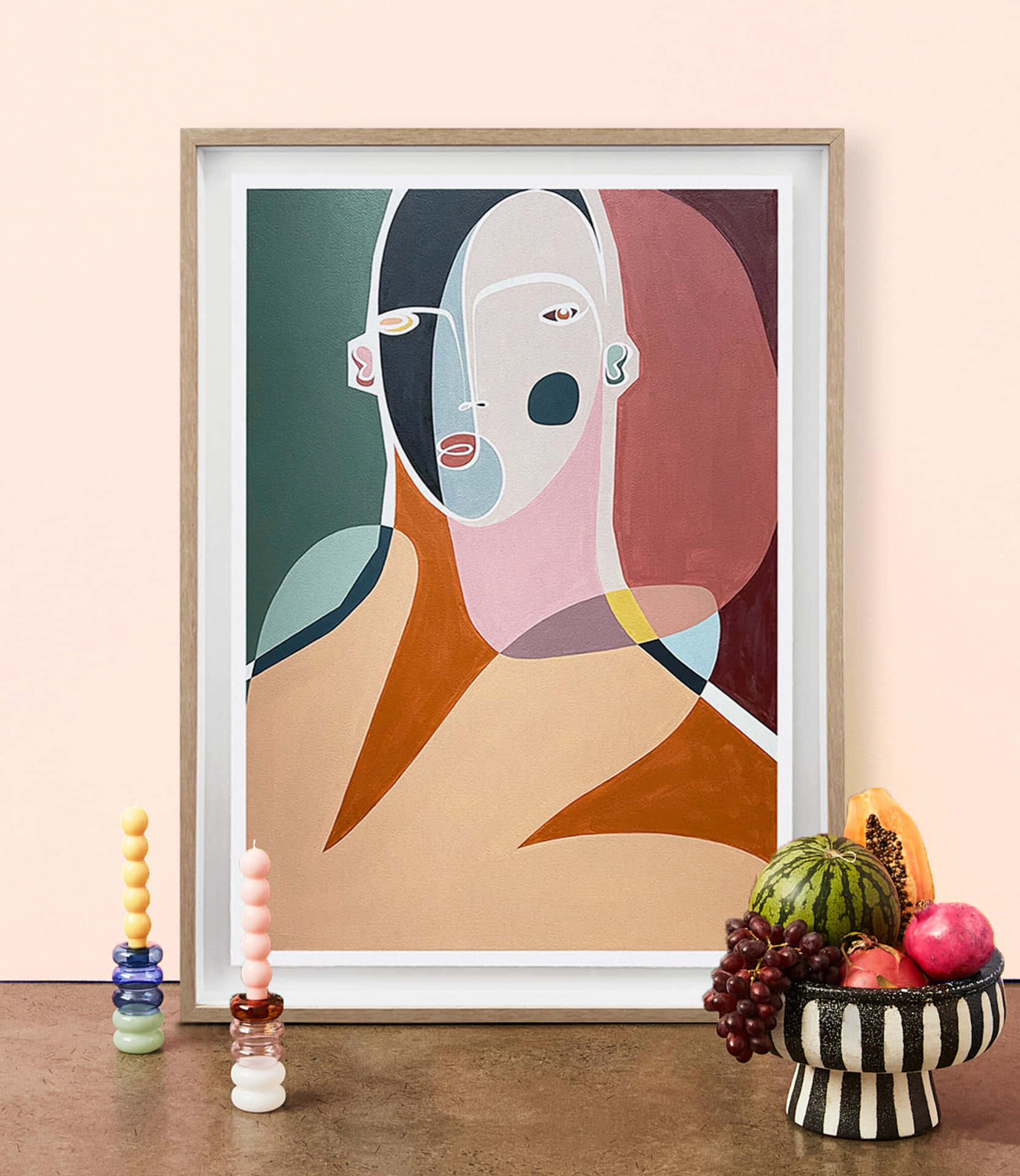 Multifaceted Portrait Of A Woman Background