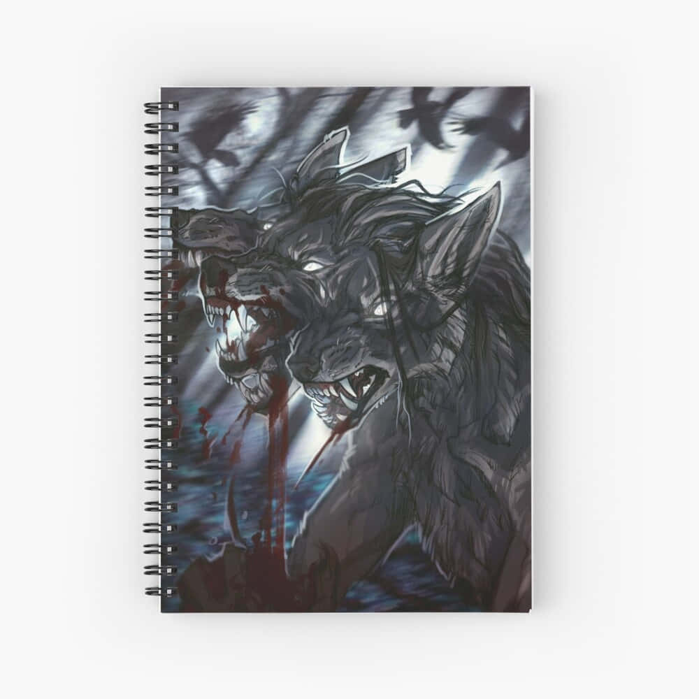 Multifaceted Wolf Head Design Background