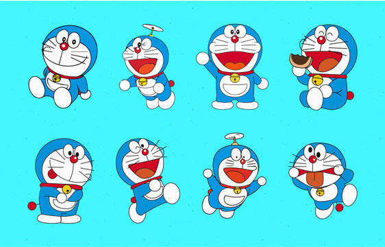 Multiple Doraemon Activities 4k Background