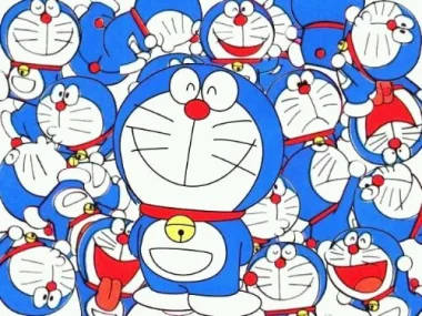 Multiple Doraemons 4k Background
