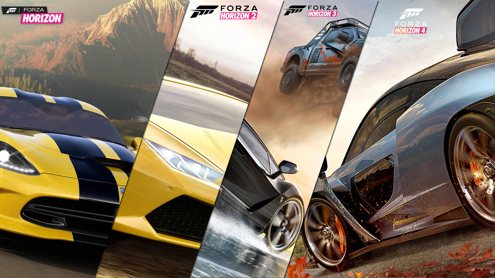 Multiple Forza Horizon Game Background