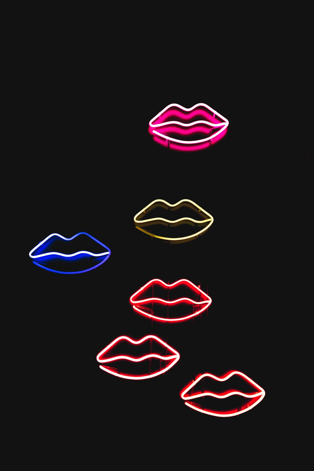 Multiple Lips Sign Background