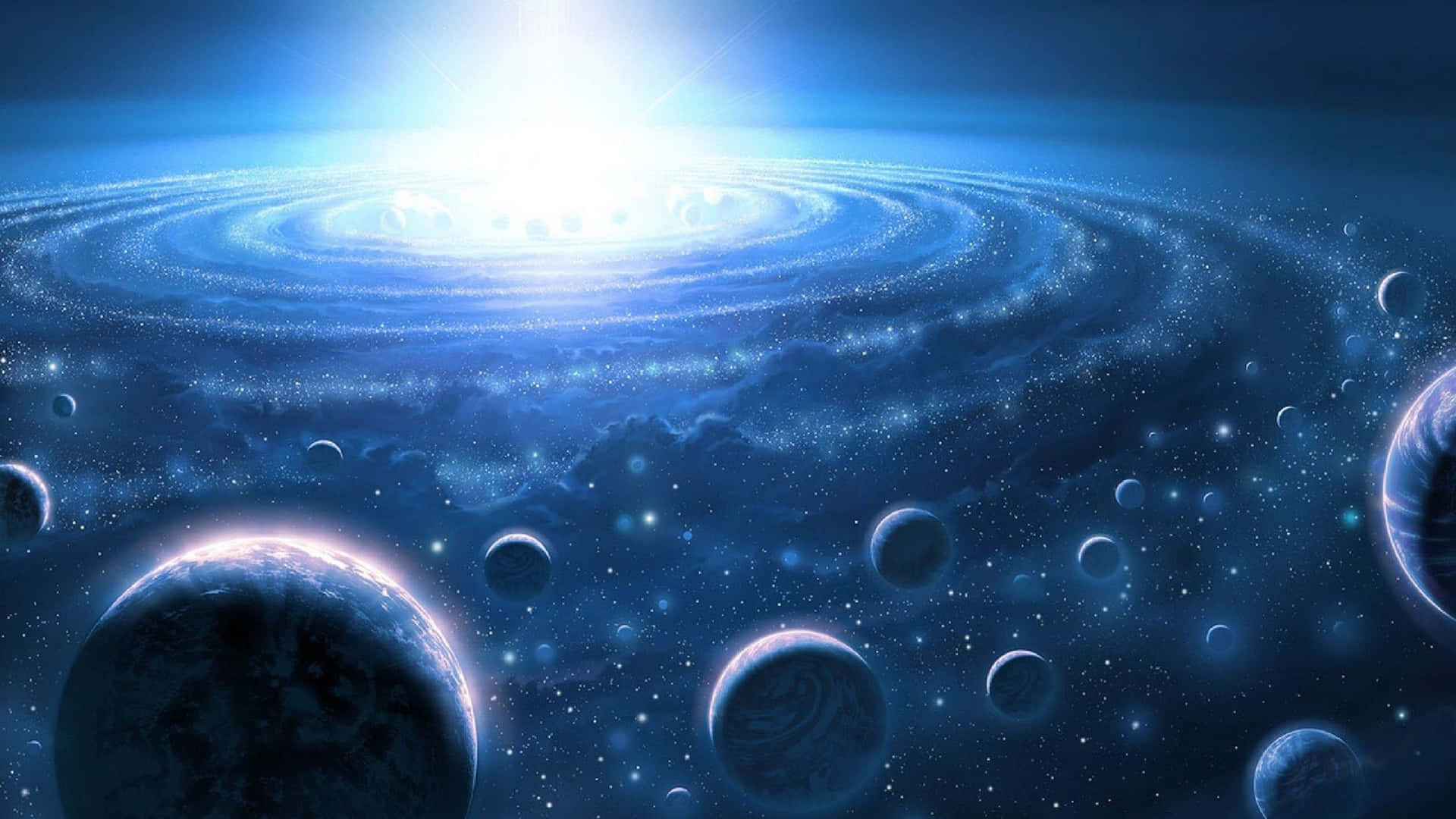 Multiple Planets In Solar System Background