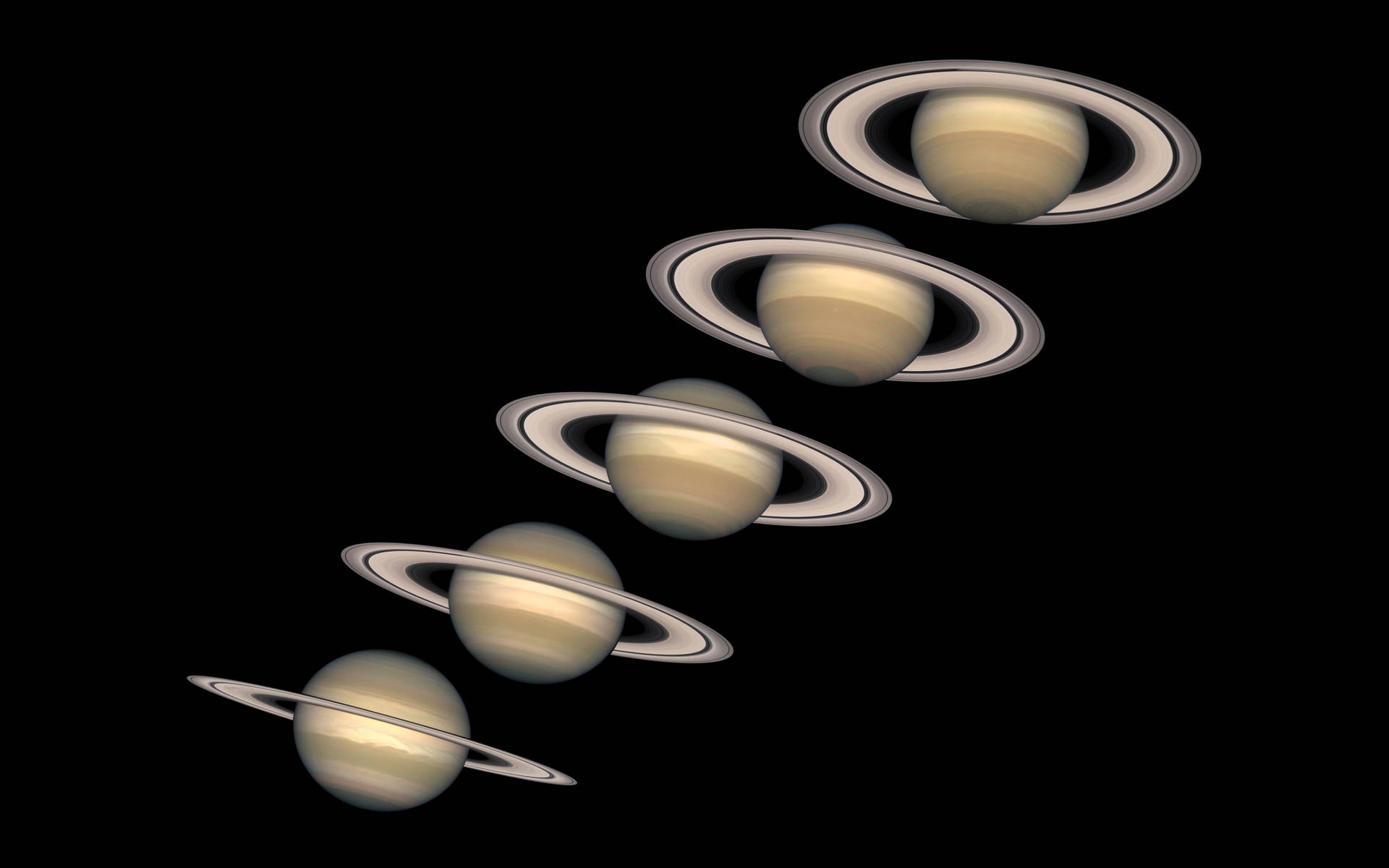 Multiple Saturns 4k