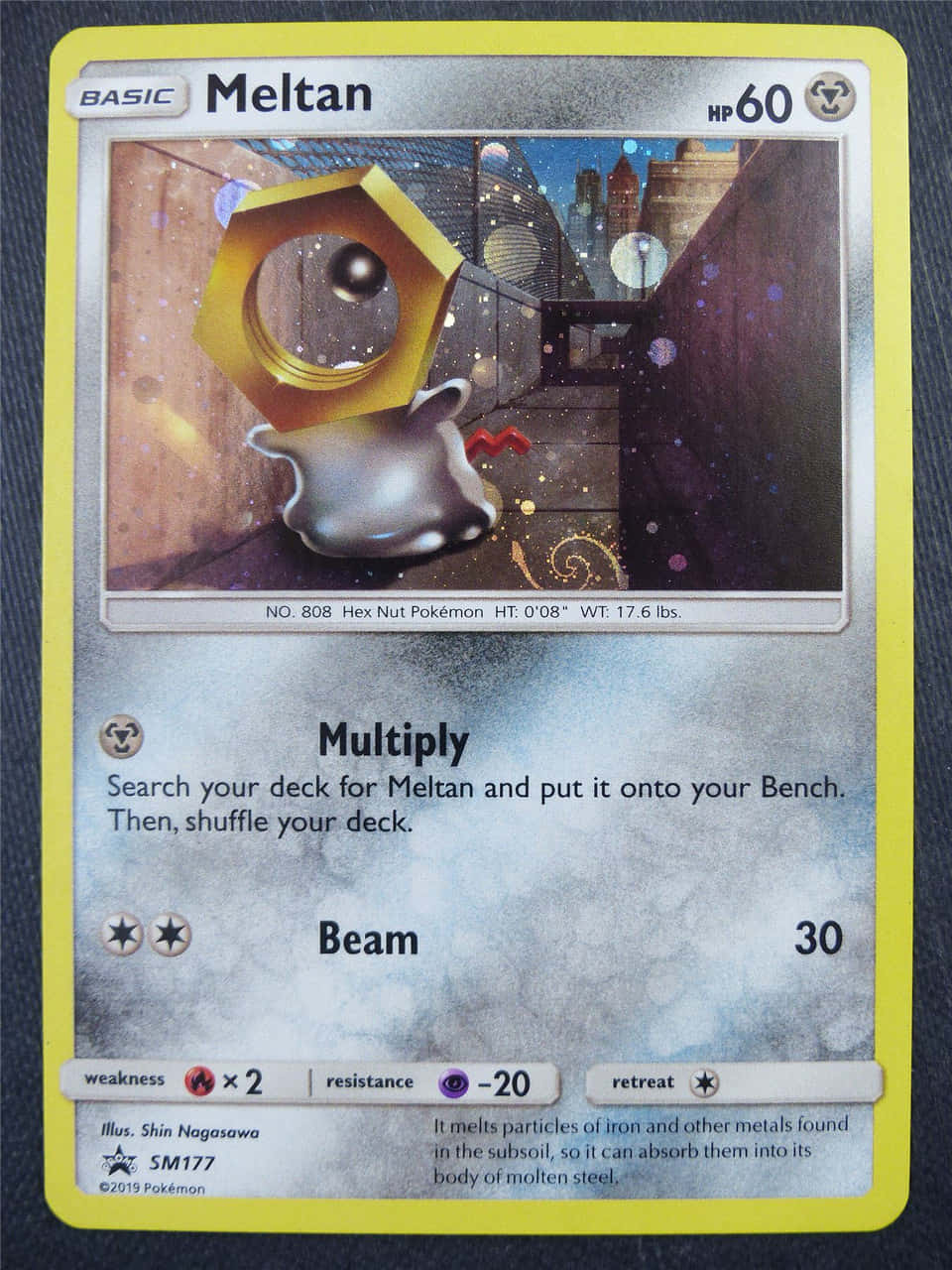 Multipy Card Of Meltan Background