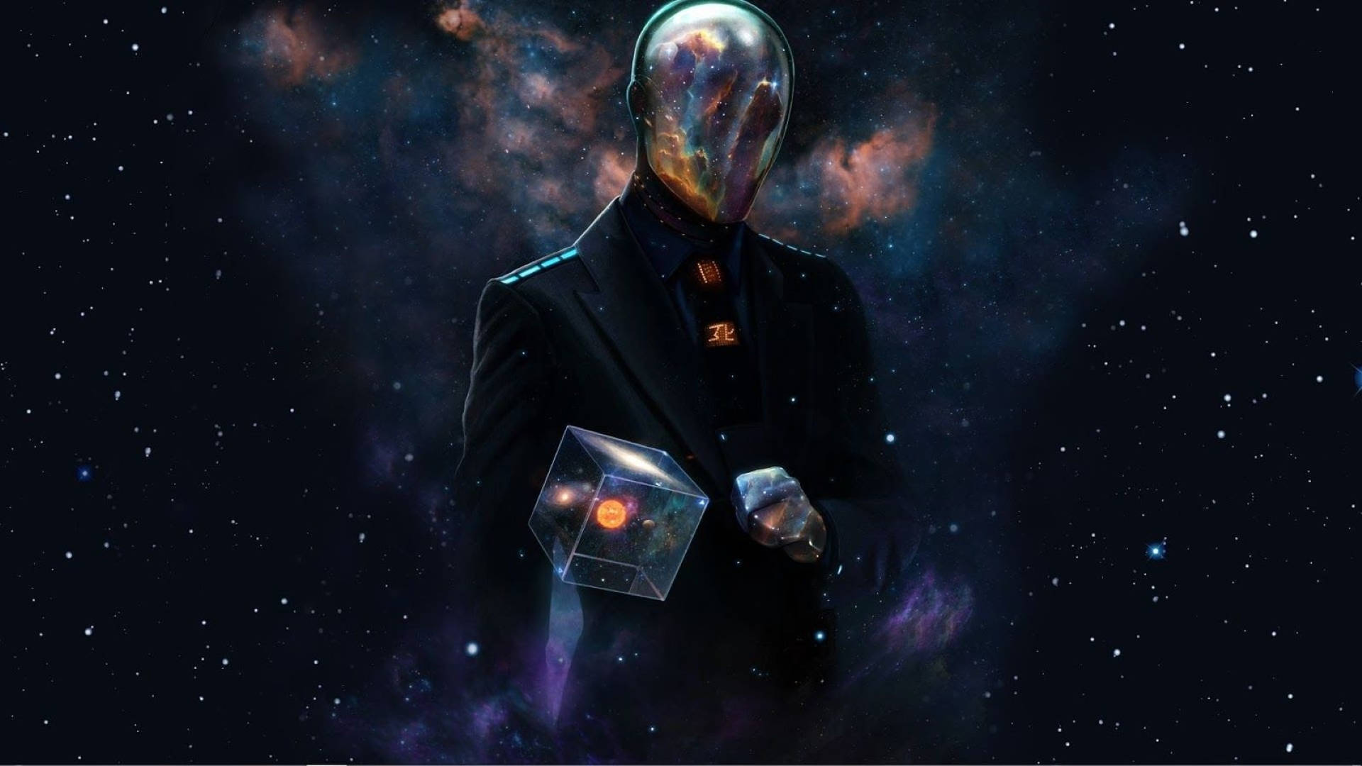 Multiverse Cosmos Man Background