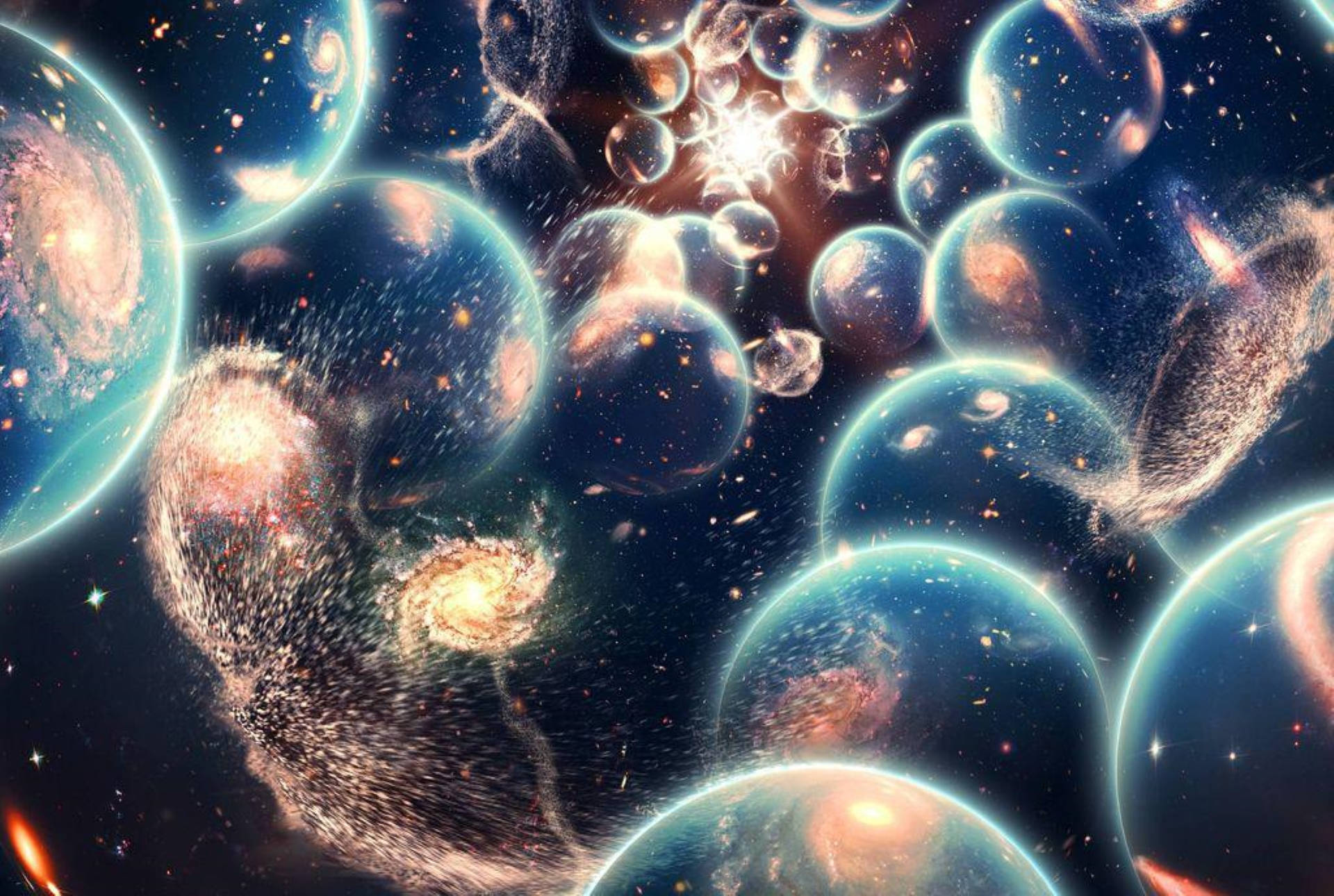 Multiverse Infinite Galaxies Background