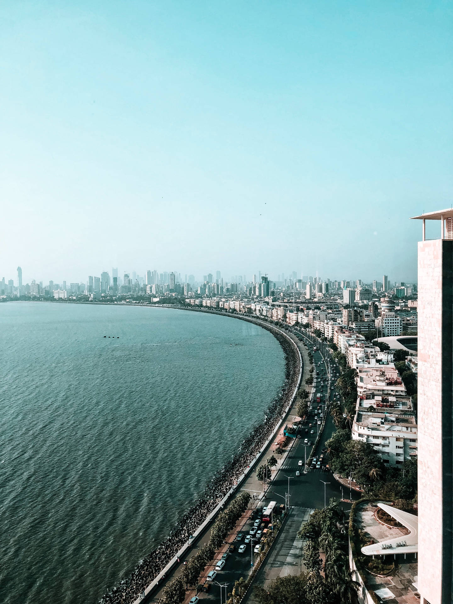 Mumbai Drone Shot Background