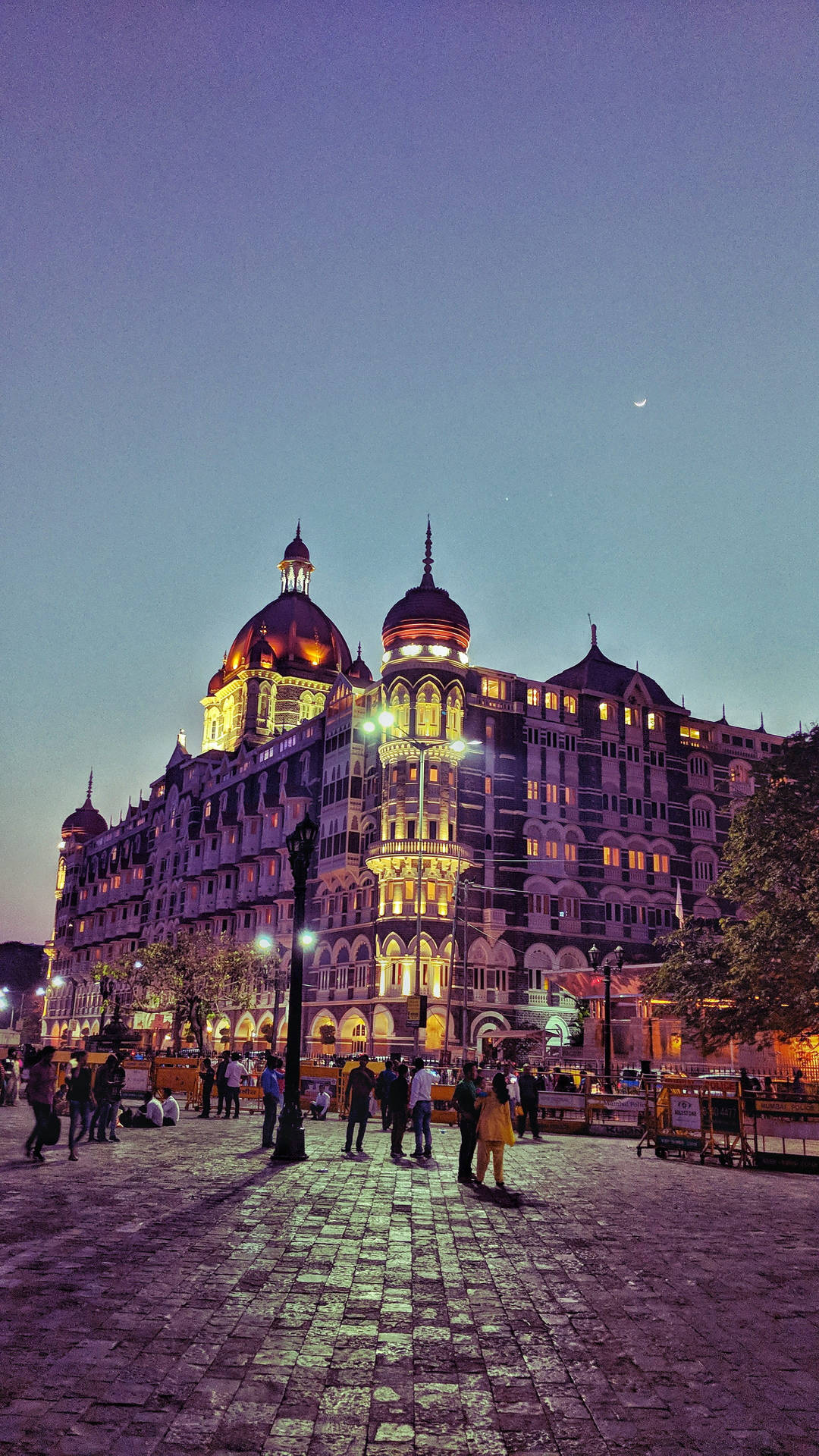 Mumbai Evening Taj Mahal Background