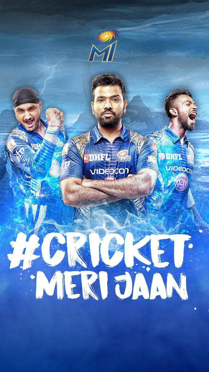 Mumbai Indians Cricket Meri Jaan Poster Background