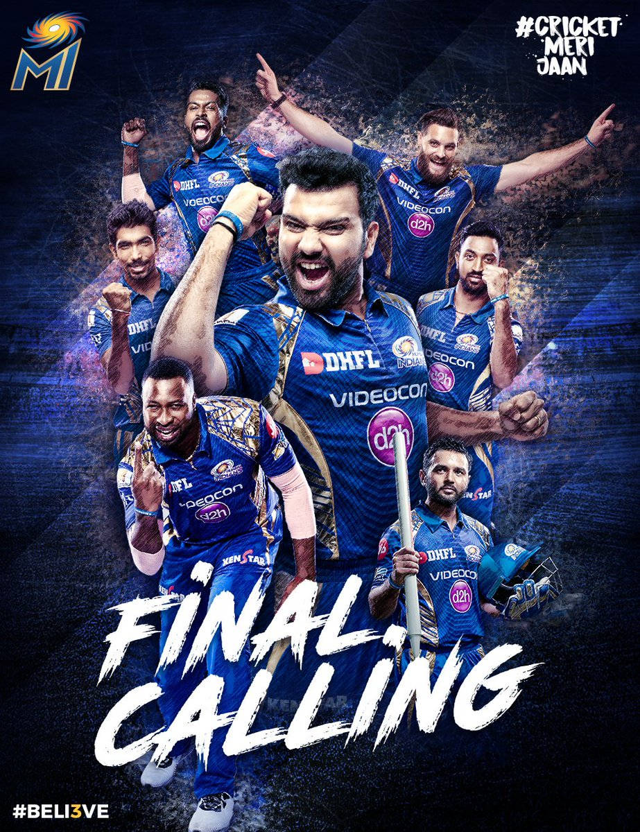Mumbai Indians Final Calling Poster Background