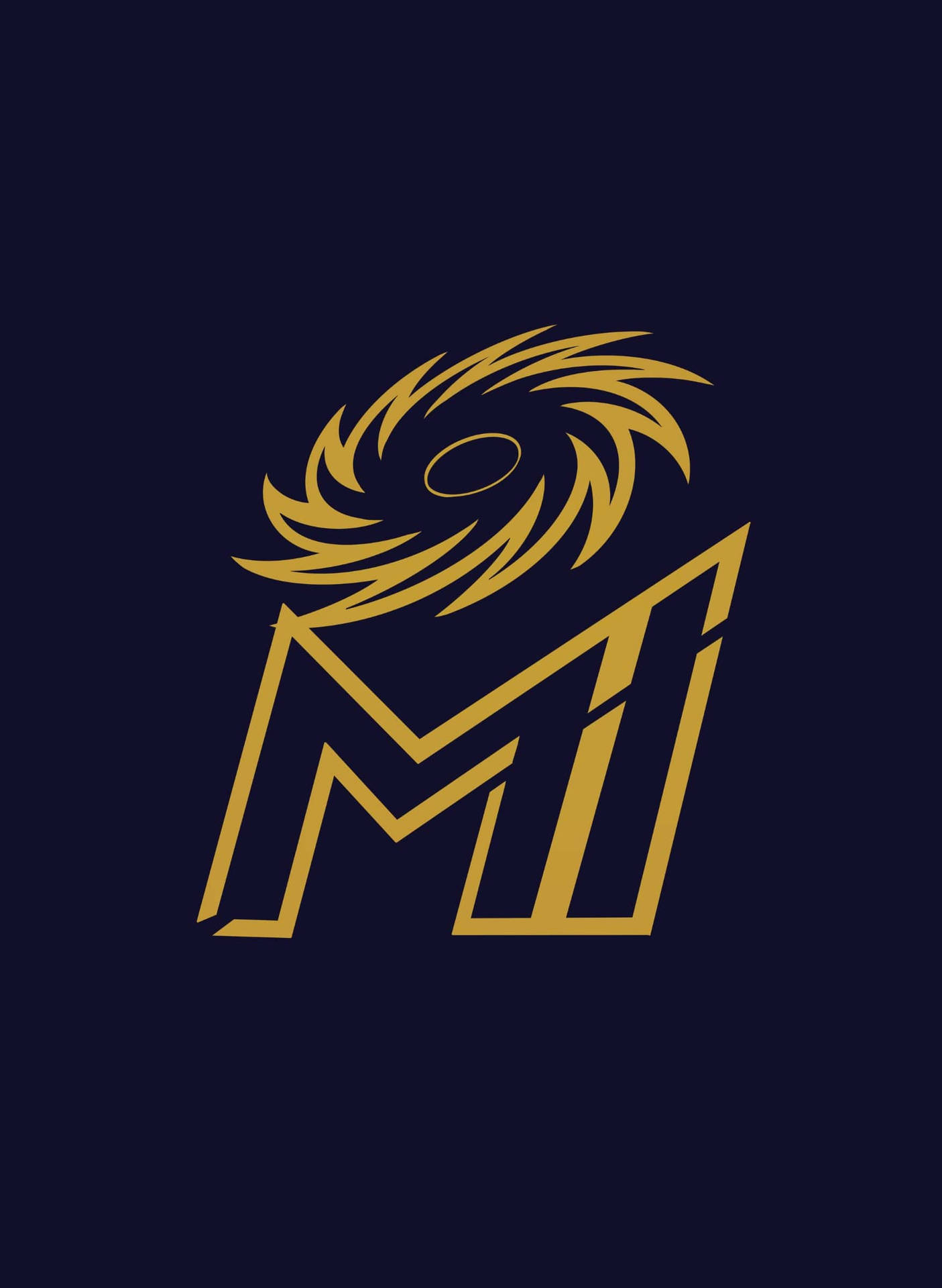 Mumbai Indians Gold Logo Background