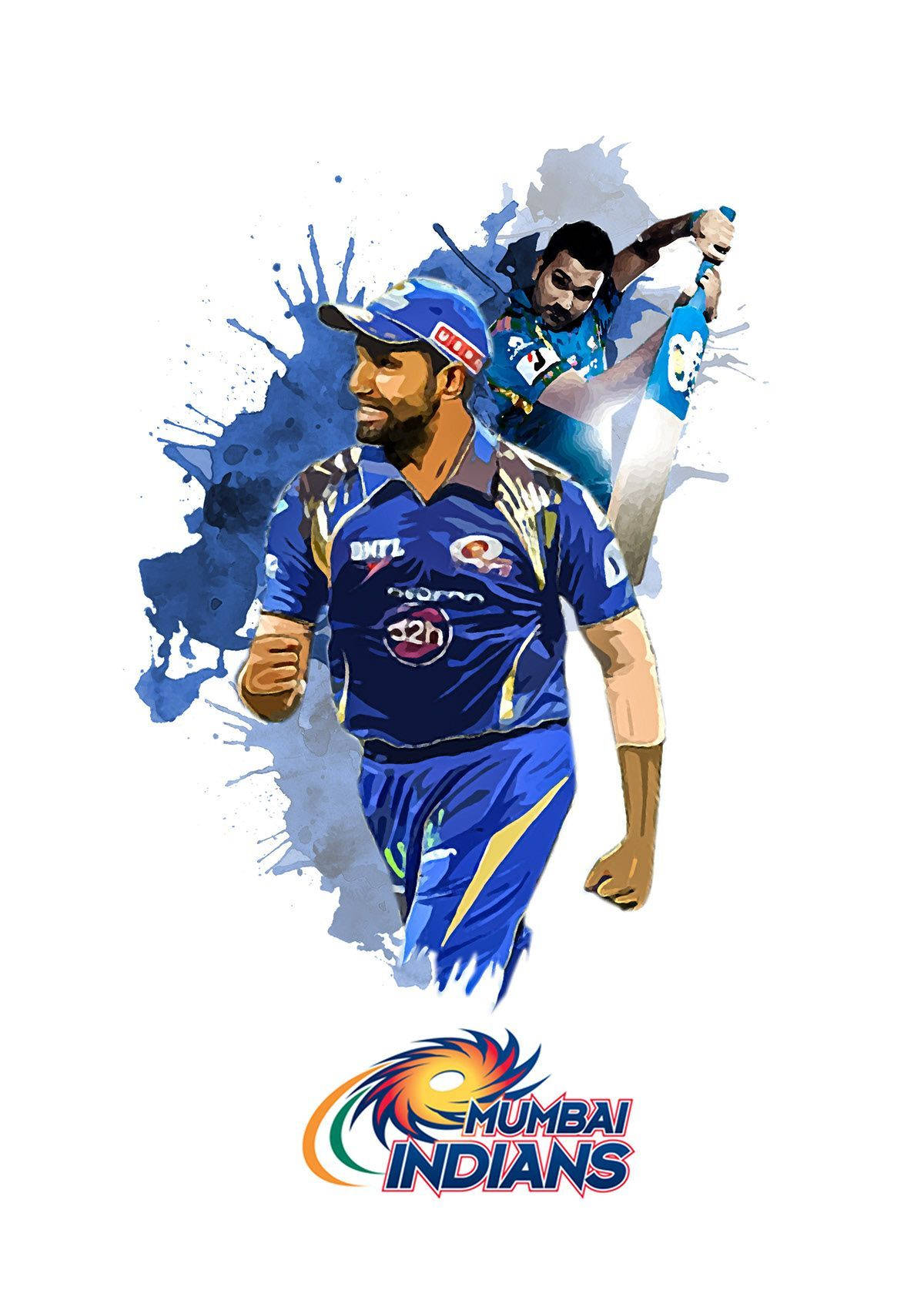 Mumbai Indians Player Rohit Sharma Poster Background