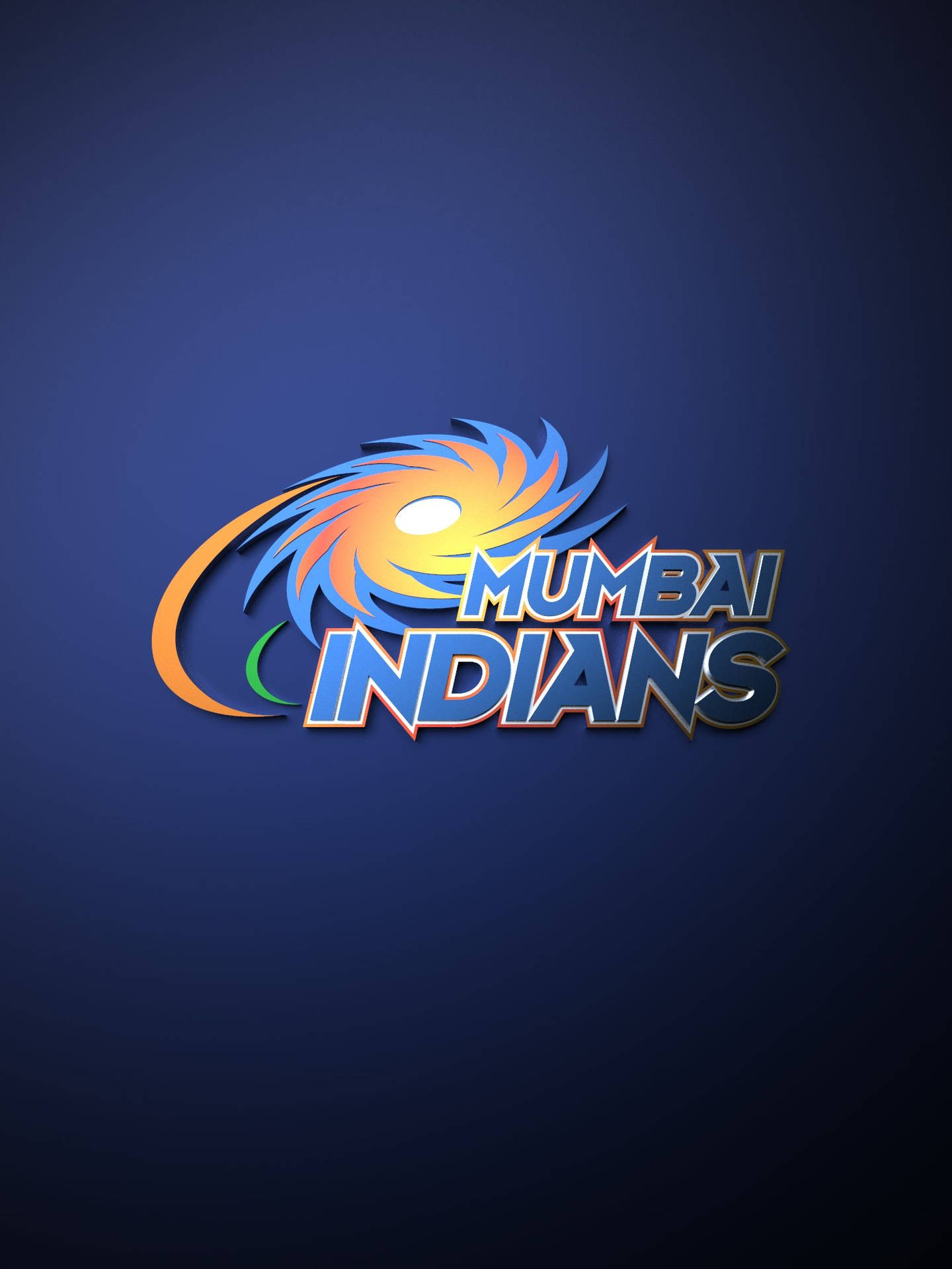 Mumbai Indians Stylized Lettering Logo Background