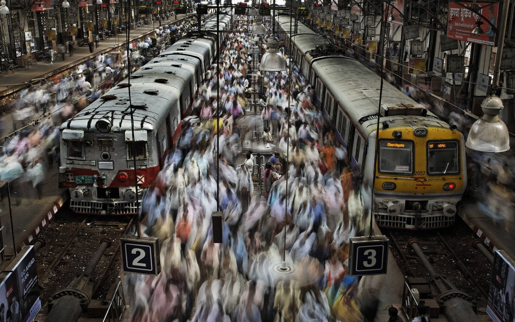 Mumbai Train Station Background