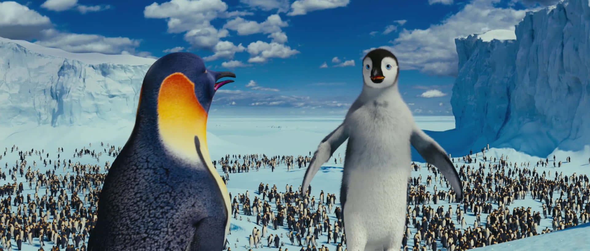 Mumble And Gloria Of Happy Feet Two Background