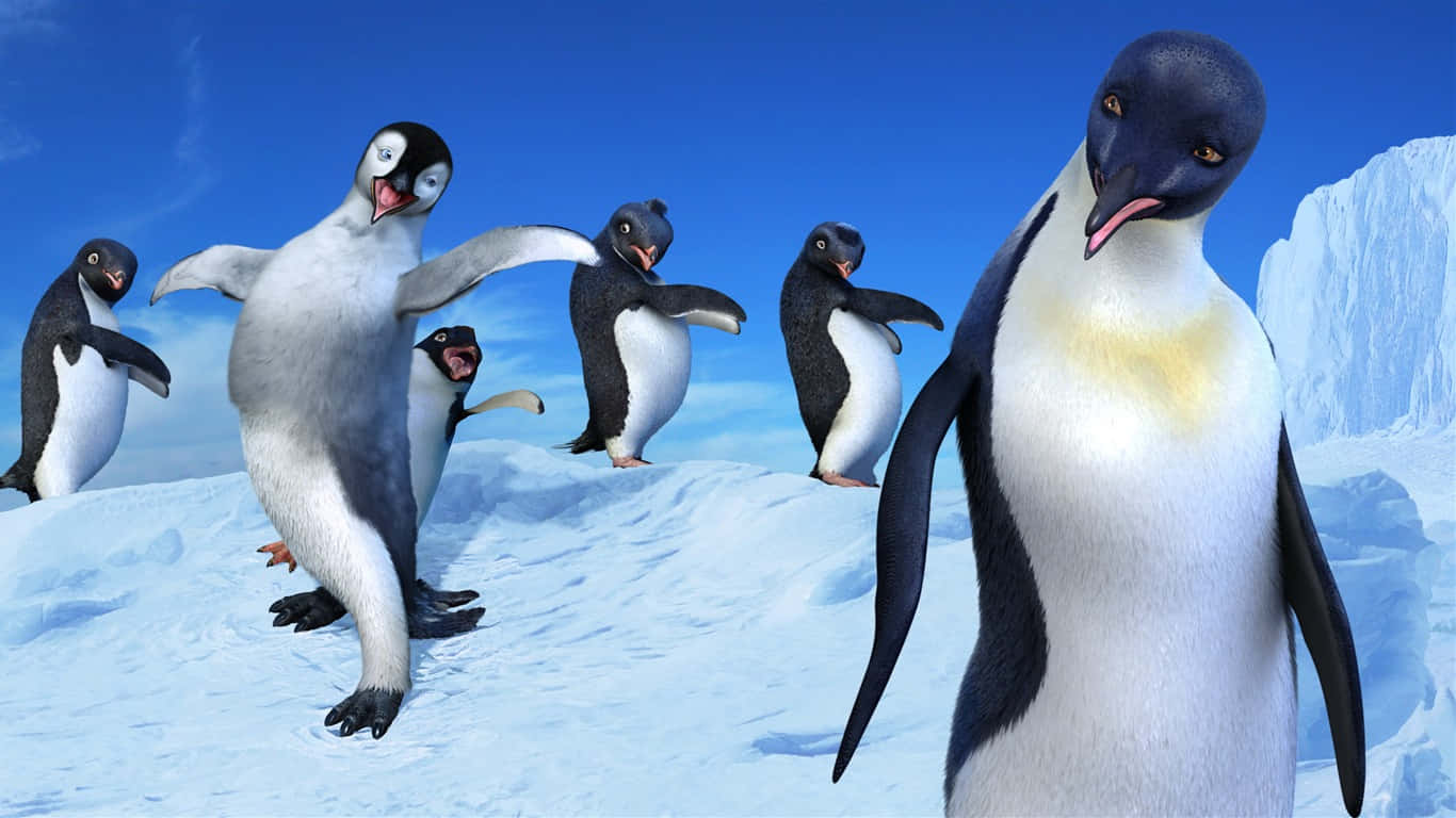 Mumble Serenading Happy Feet Two Background