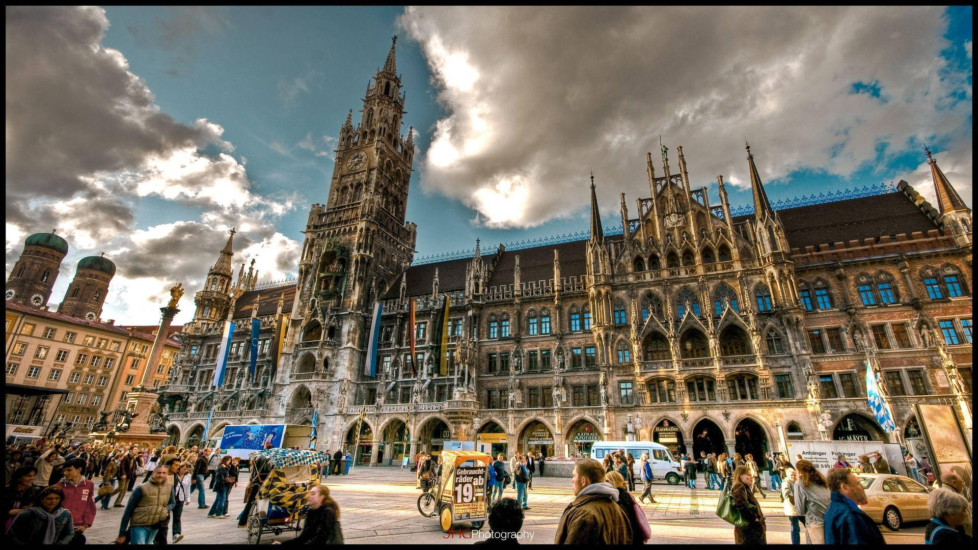 Munich Germany Tourist Destination Background