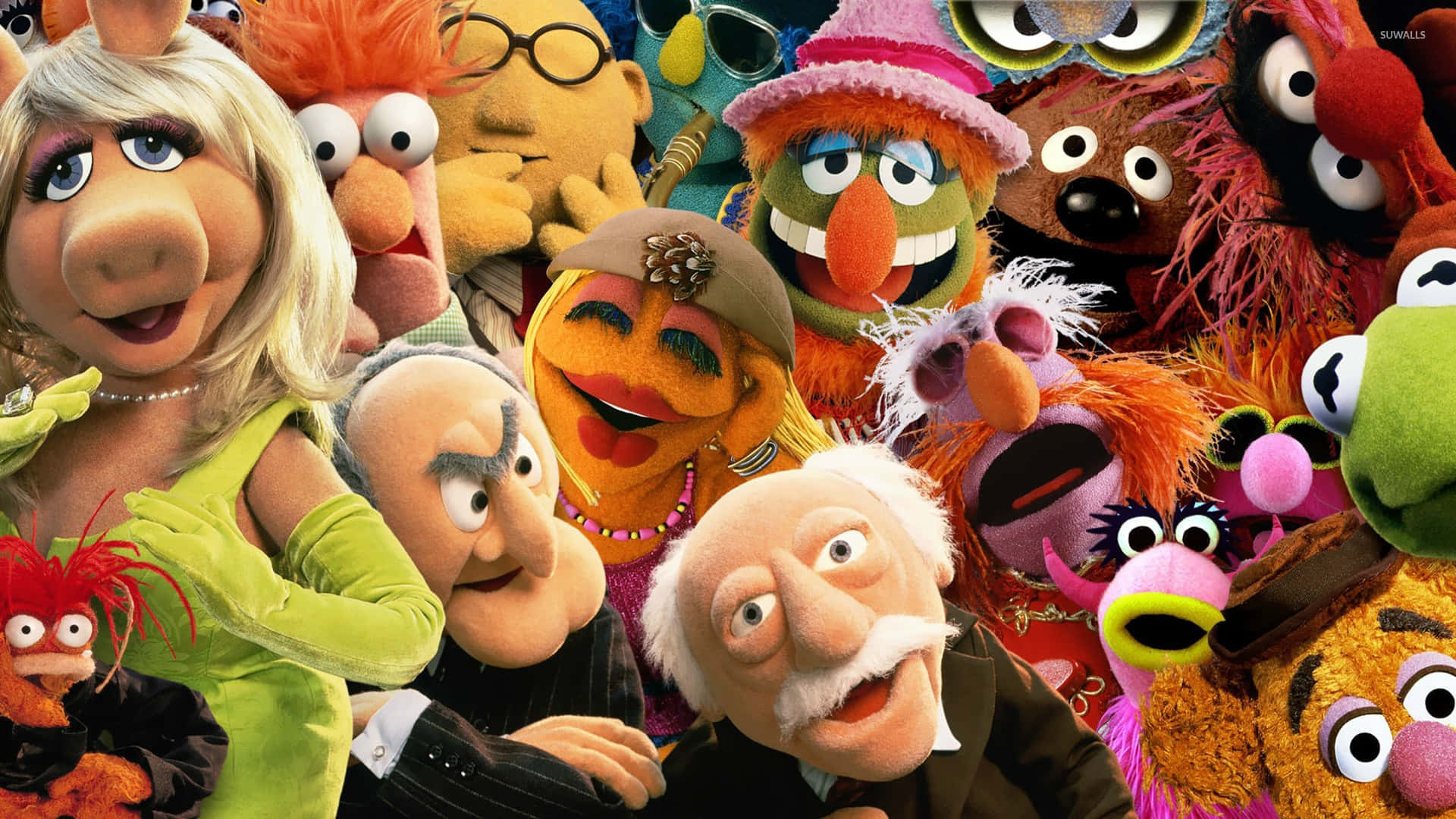 Muppets Cast Gathering Background