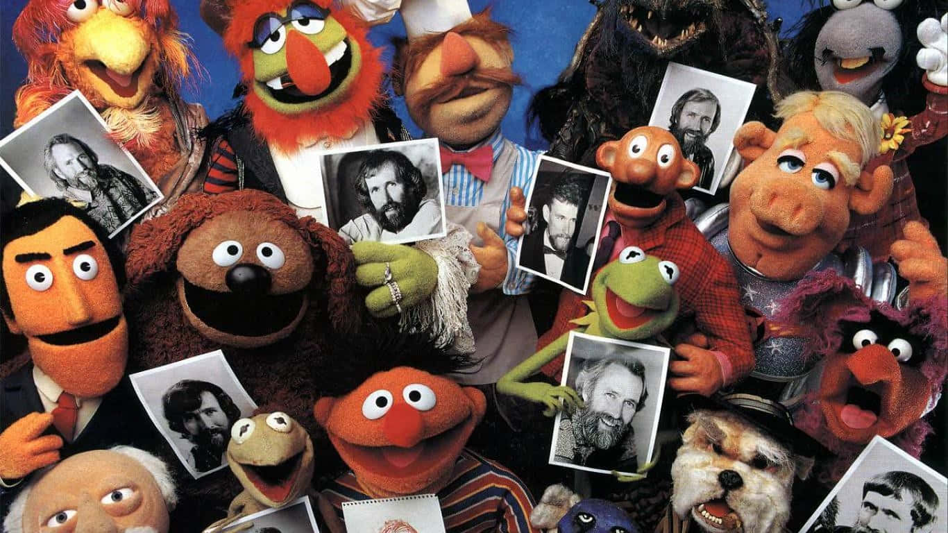 Muppets Holding Photos Group Shot