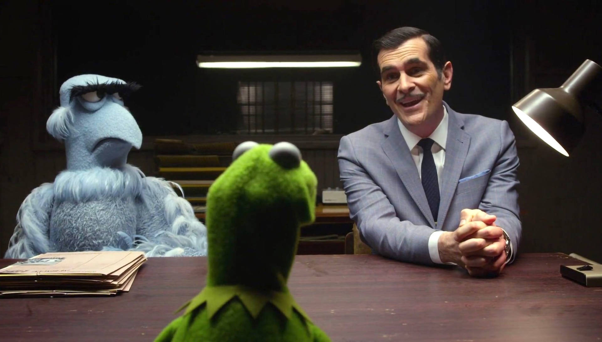 Muppets Most Wanted Interrogating Kermit Background