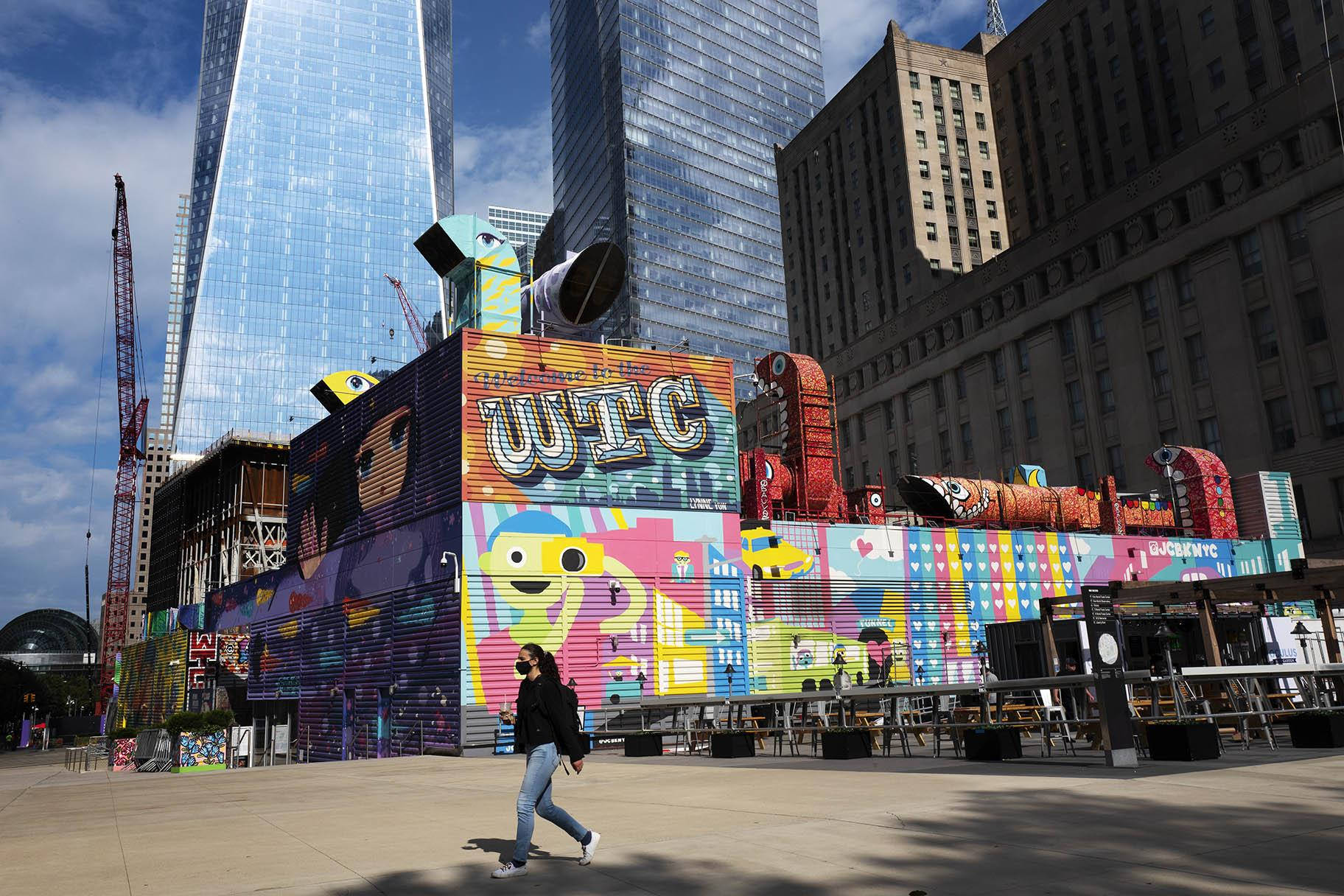 Murals At World Trade Center Background