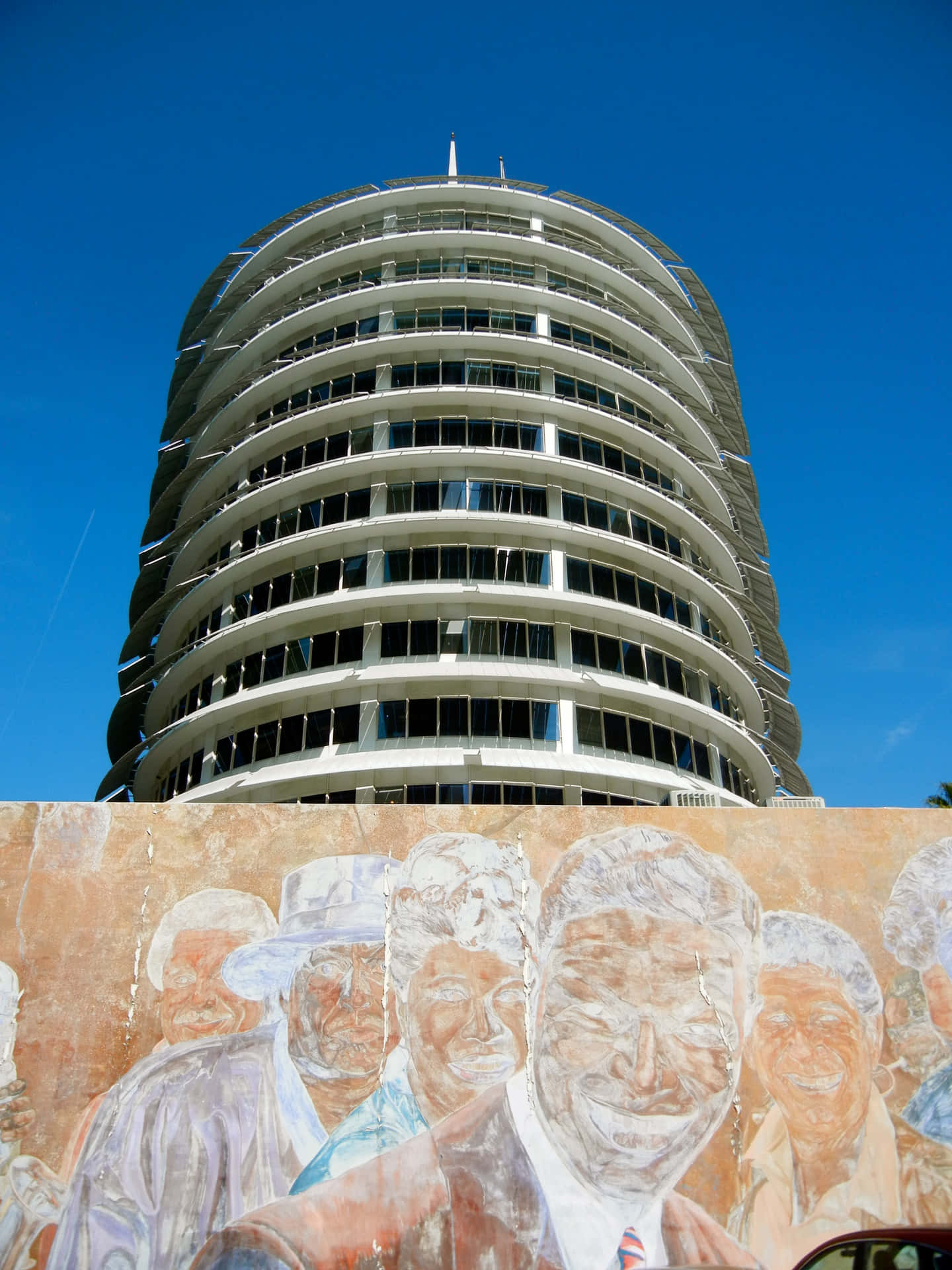 Murals On Capitol Records Building