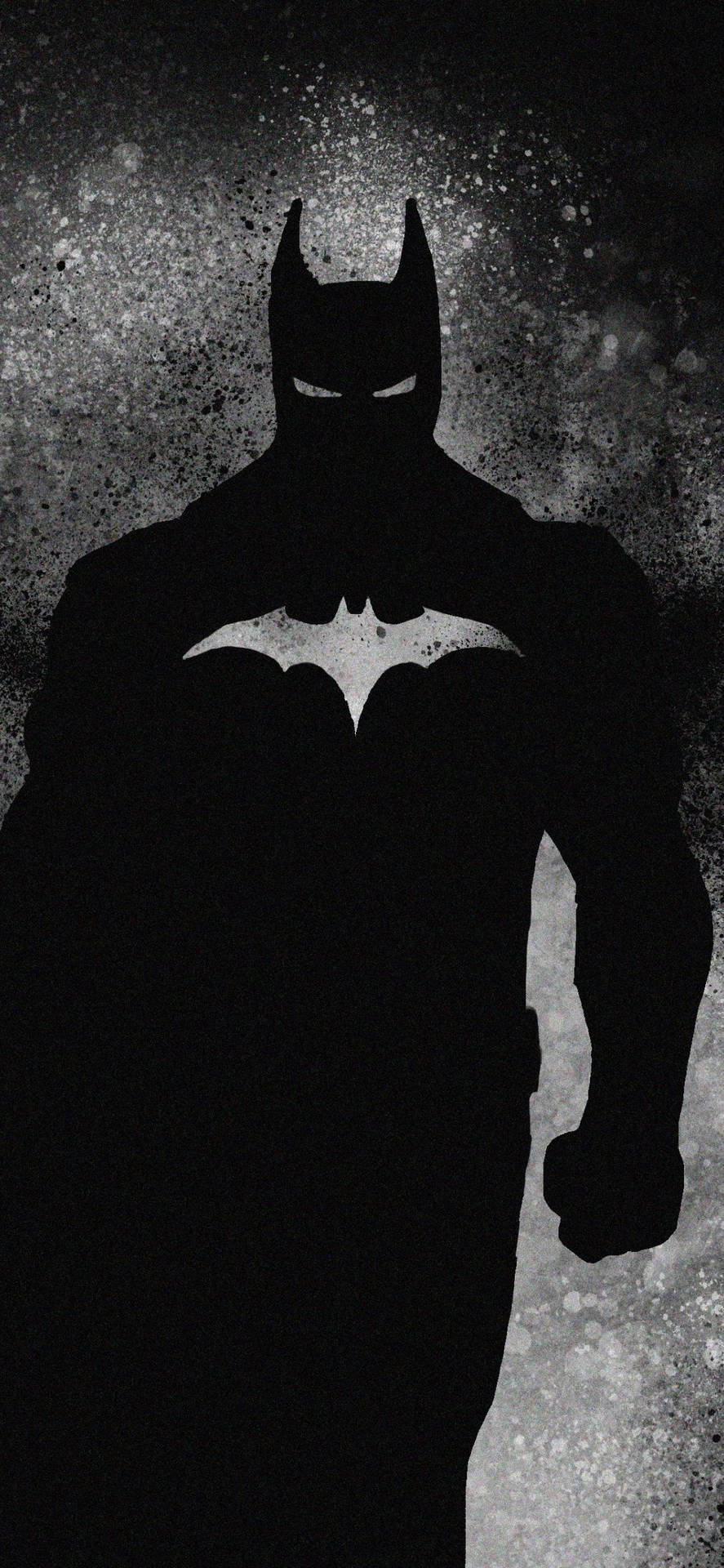 Murky Gray Background Of Batman Dark Iphone Background