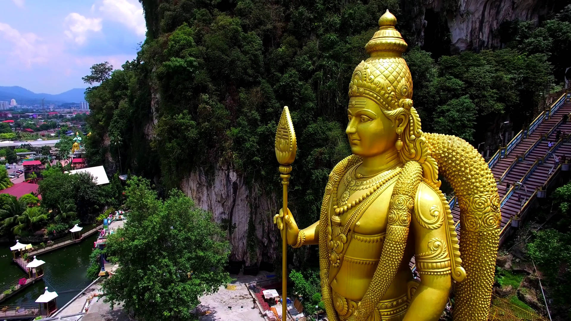 Murugan Statue Side View