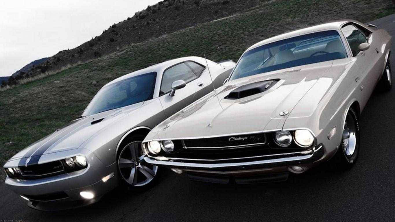 Muscle Car Near Mountains For Desktop Background