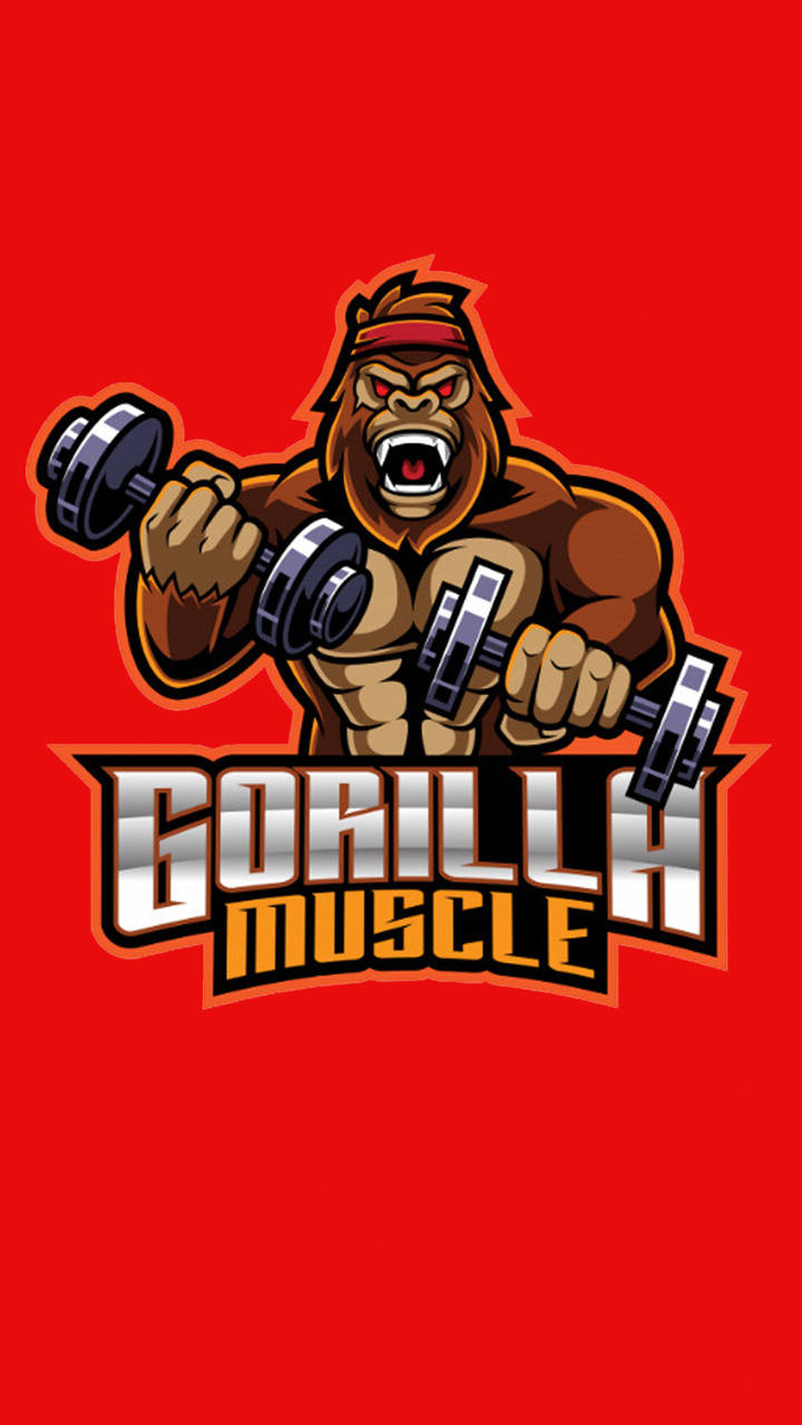 Muscle Gorilla Iphone Background