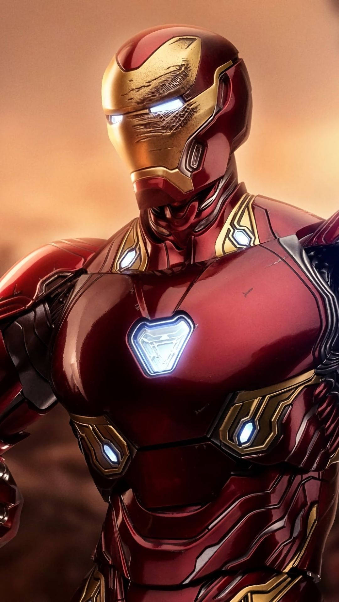 Muscular Body Of Iron Man Mark 3 Background