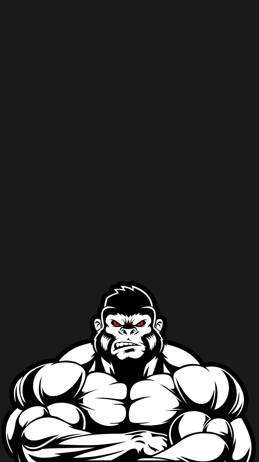 Muscular Gorilla Iphone Background